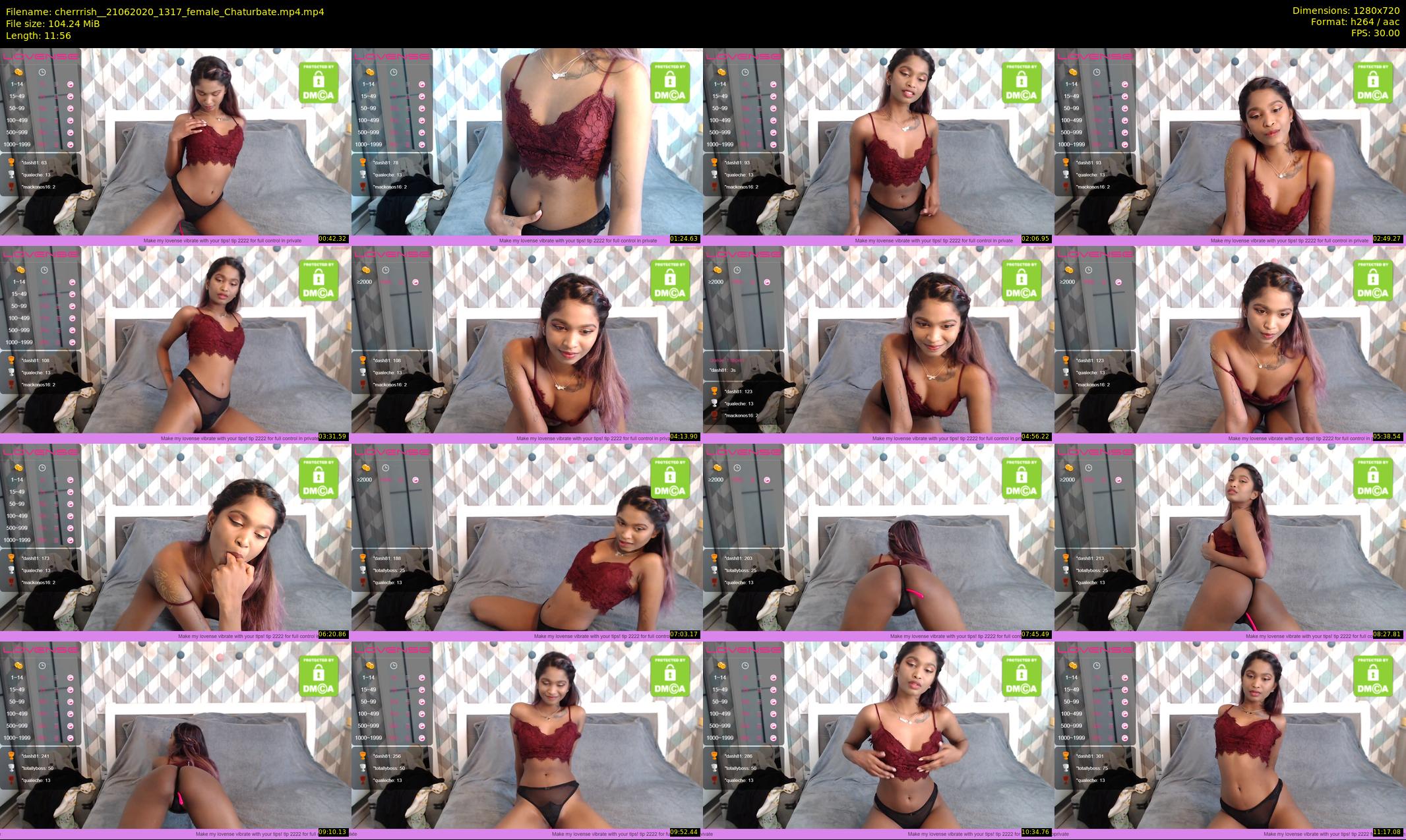 cherrrish_ — 12 minute Chaturbate female cam show recording, 720p, Jun 21, 2020