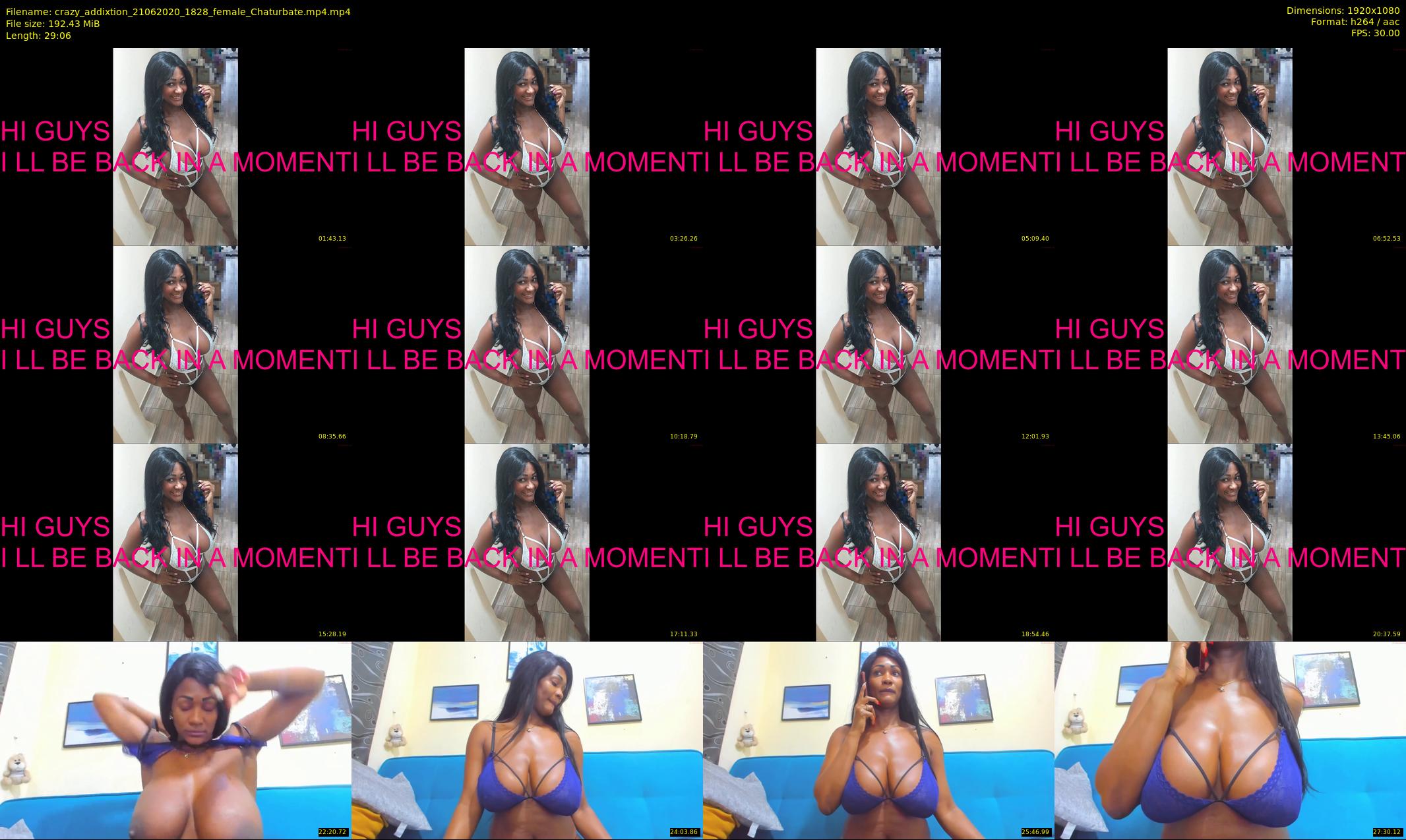 crazy_addixtion — 30 minute Chaturbate female cam show recording, 1080p, Jun 21, 2020