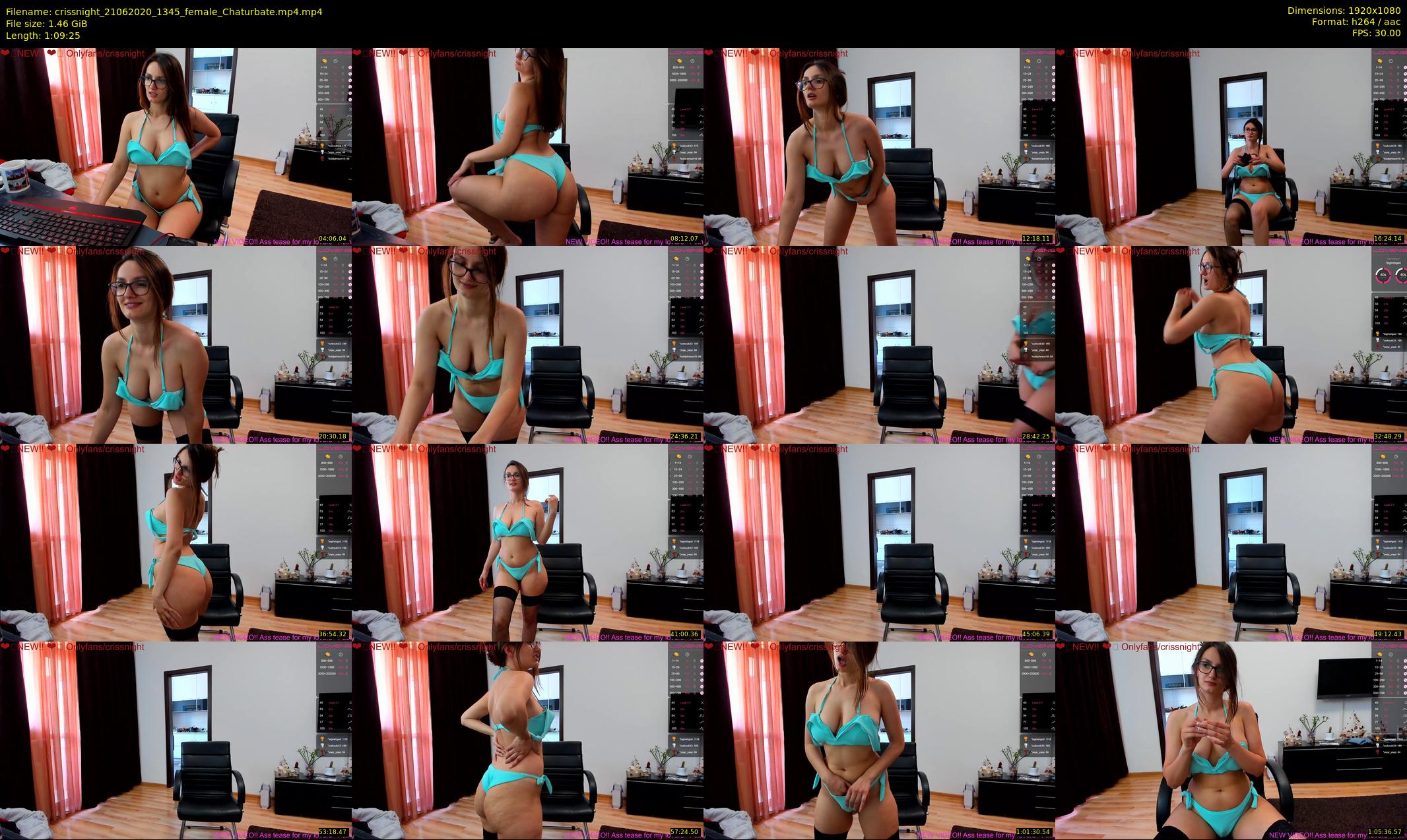 crissnight — 70 minute Chaturbate female cam show recording, 1080p, Jun 21, 2020