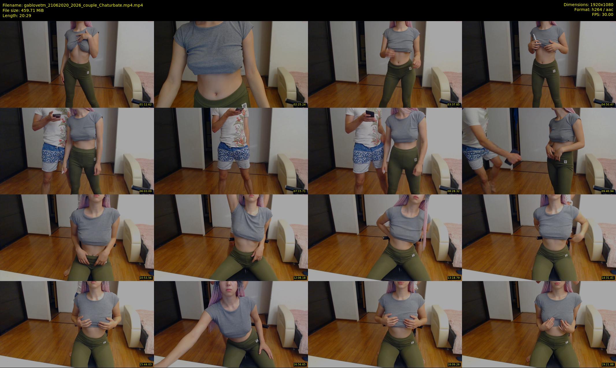 gablovetm — 21 minute Chaturbate couple cam show recording, 1080p, Jun 21, 2020
