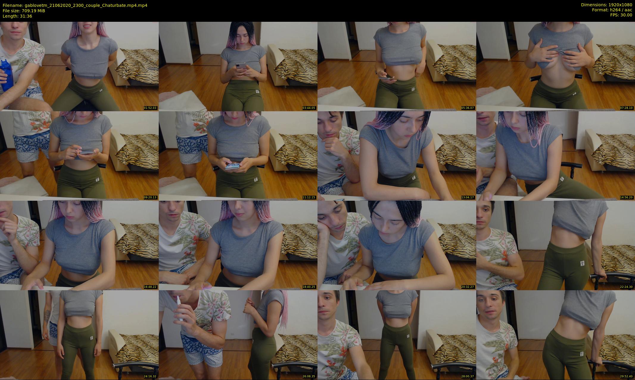 gablovetm — 32 minute Chaturbate couple cam show recording, 1080p, Jun 21, 2020