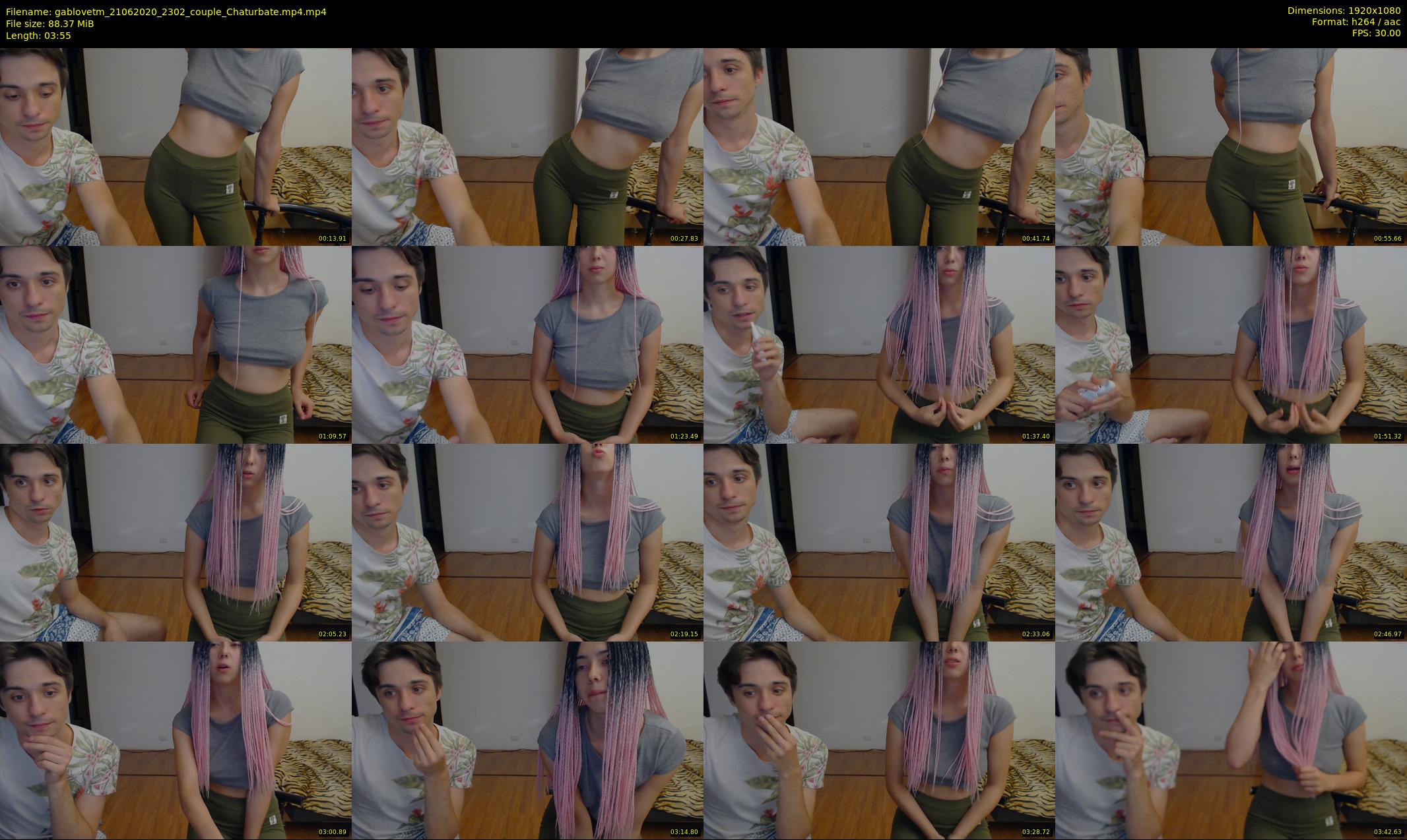 gablovetm — 4 minute Chaturbate couple cam show recording, 1080p, Jun 21, 2020