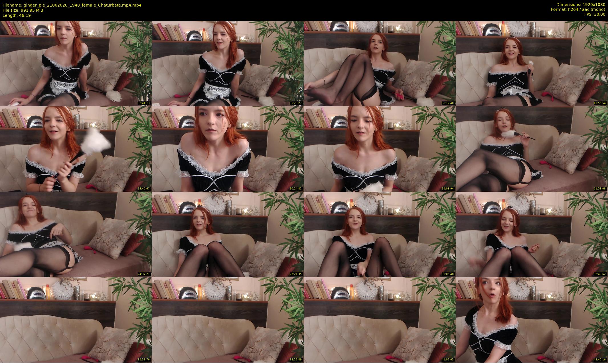 ginger_pie — 47 minute Chaturbate female cam show recording, 1080p, Jun 21, 2020