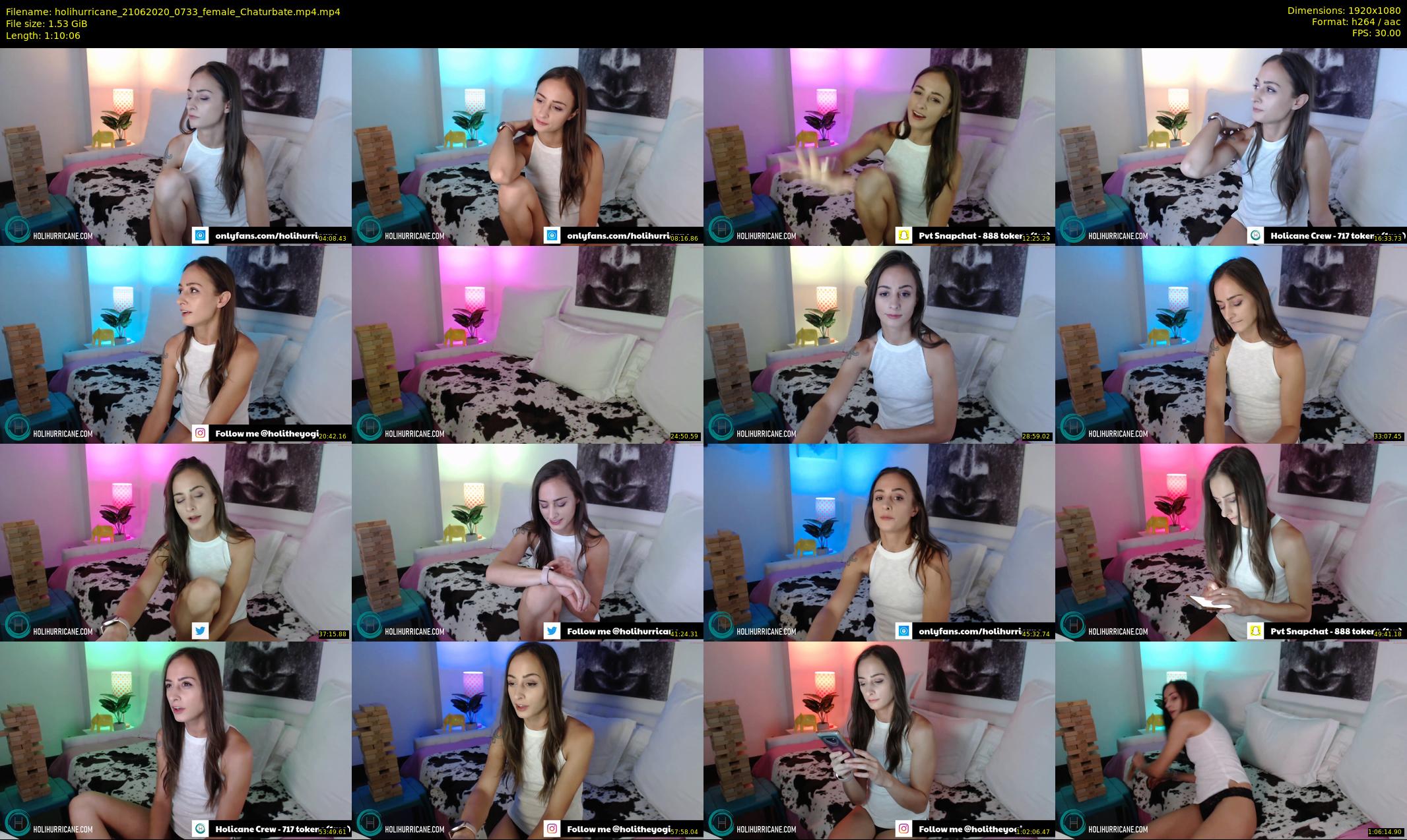 holihurricane — 71 minute Chaturbate female cam show recording, 1080p, Jun 21, 2020