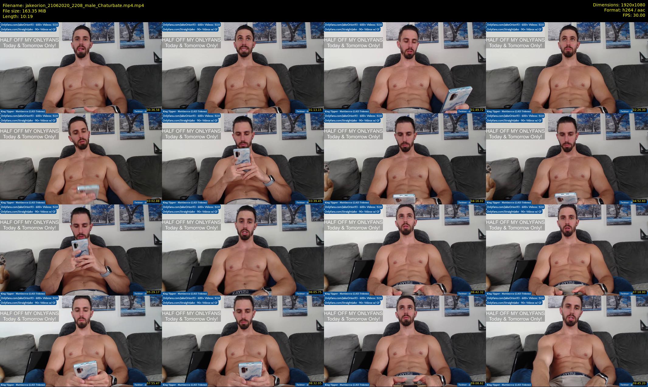jakeorion — 11 minute Chaturbate male cam show recording, 1080p, Jun 21, 2020