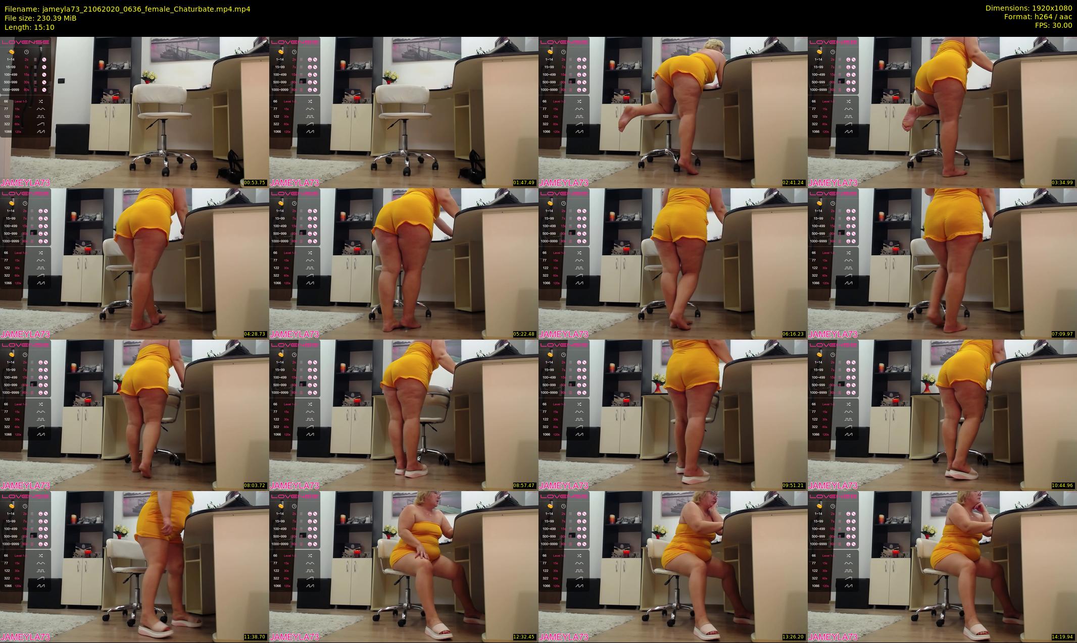 jameyla73 — 16 minute Chaturbate female cam show recording, 1080p, Jun 21, 2020