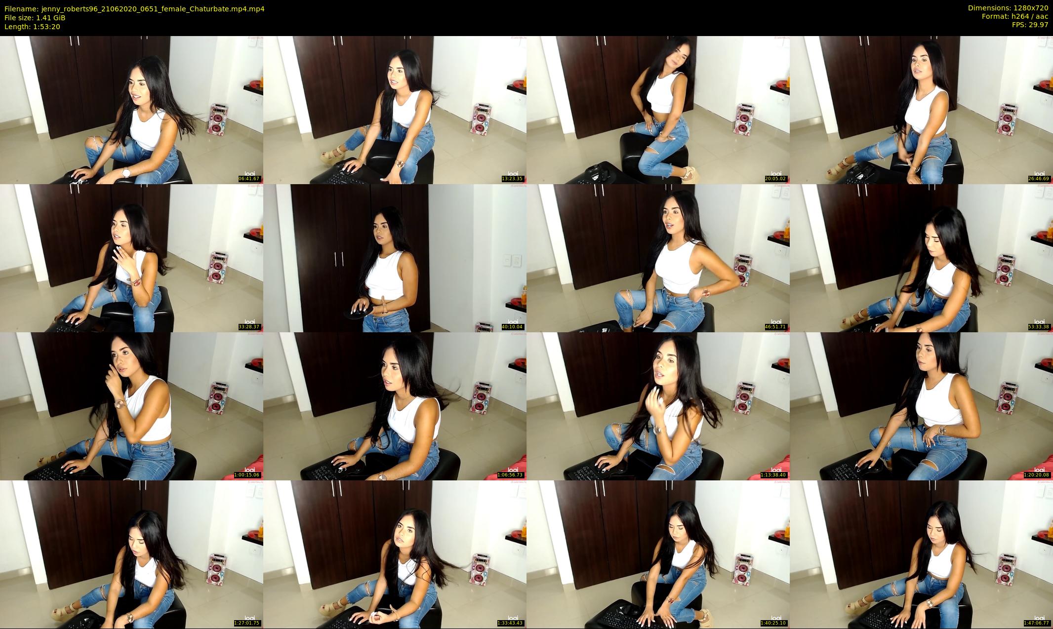jenny_roberts96 — 114 minute Chaturbate female cam show recording, 720p, Jun 21, 2020