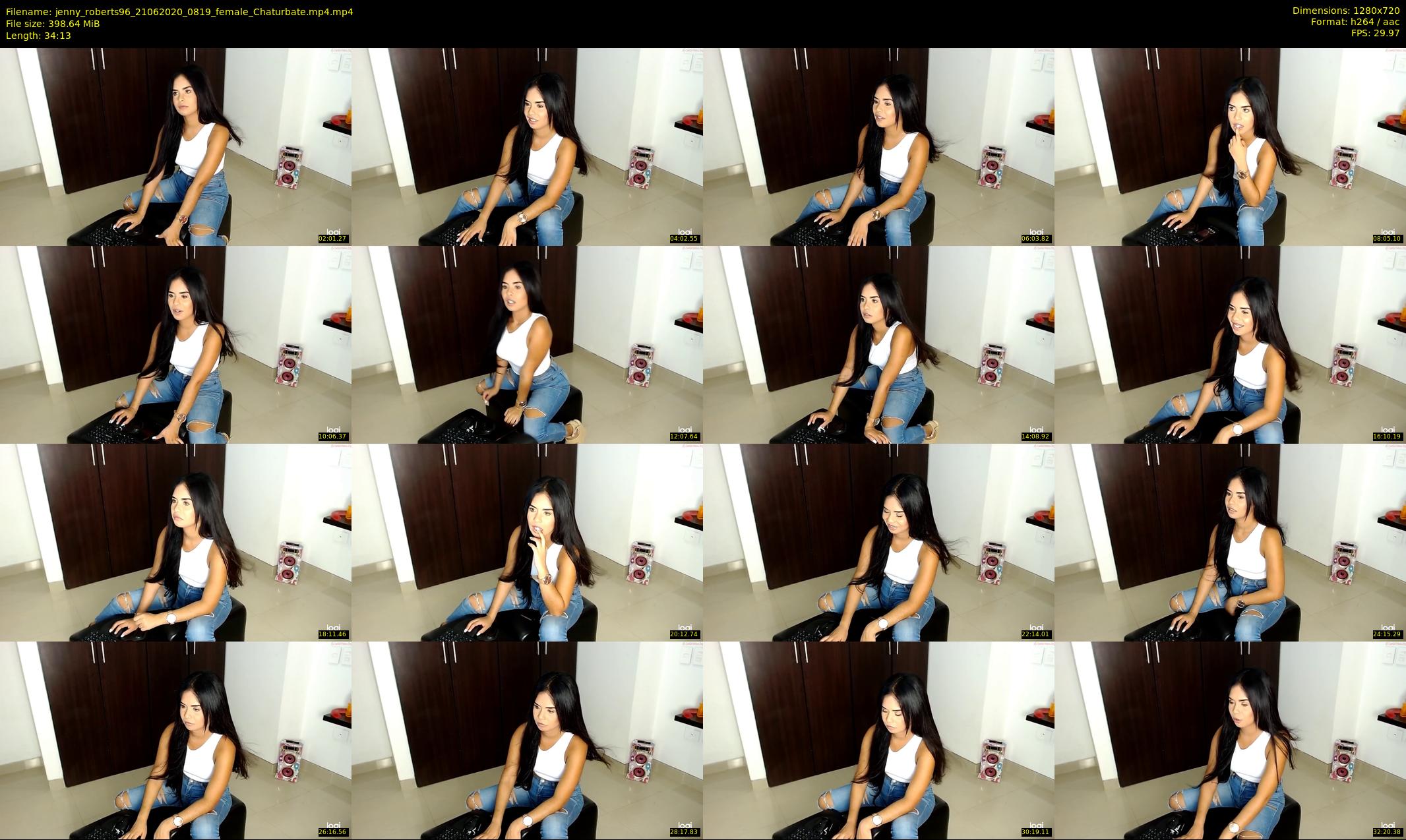 jenny_roberts96 — 35 minute Chaturbate female cam show recording, 720p, Jun 21, 2020