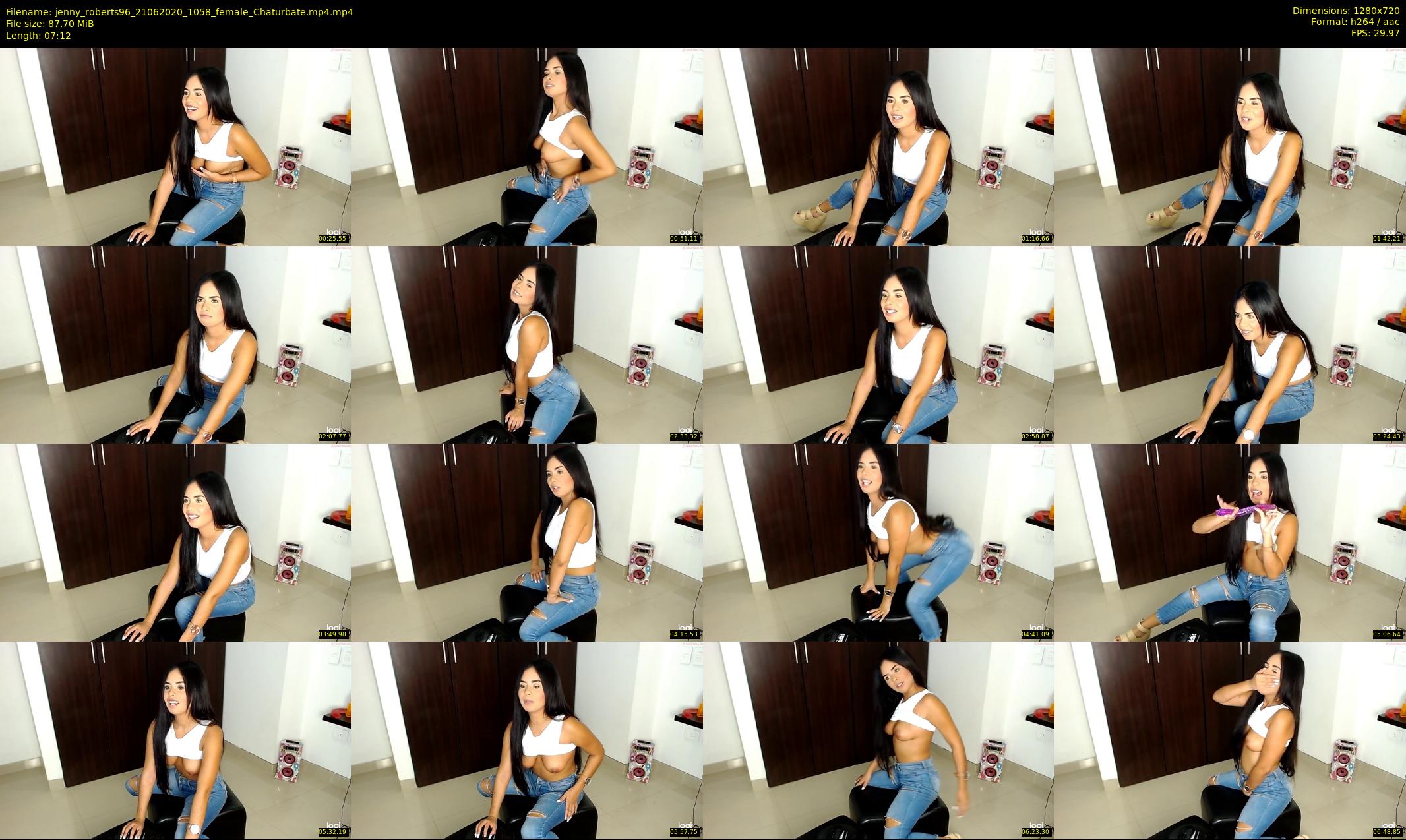 jenny_roberts96 — 8 minute Chaturbate female cam show recording, 720p, Jun 21, 2020