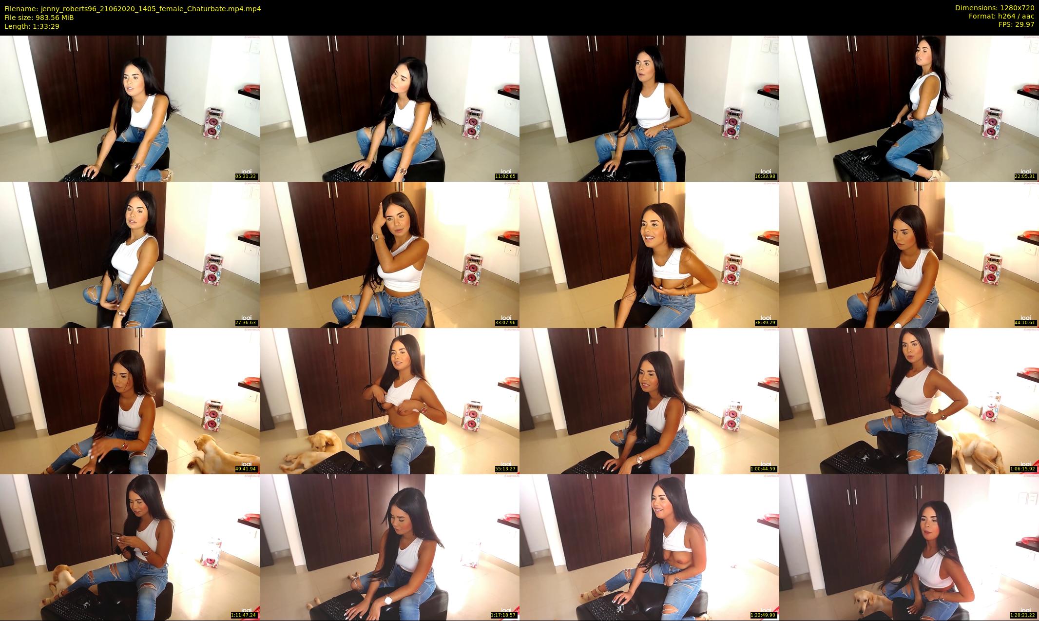 jenny_roberts96 — 94 minute Chaturbate female cam show recording, 720p, Jun 21, 2020