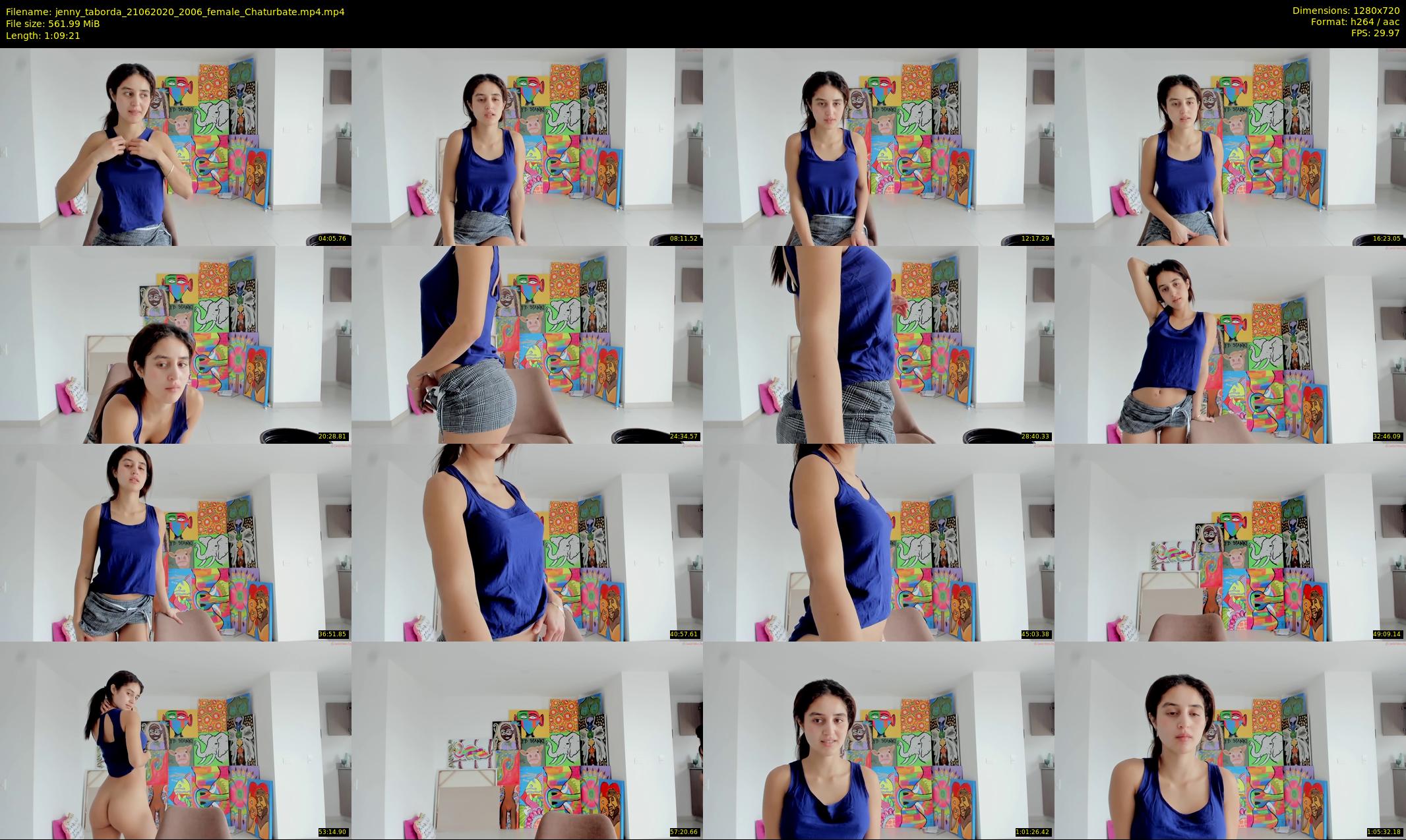 jenny_taborda — 70 minute Chaturbate female cam show recording, 720p, Jun 21, 2020