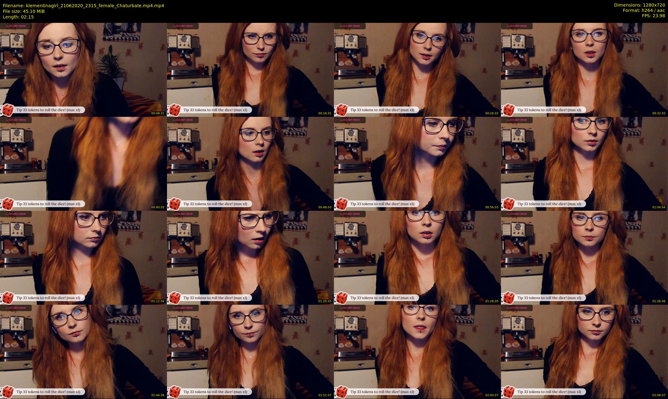 klementinagirl — 3 minute Chaturbate female cam show recording, 720p, Jun 21, 2020
