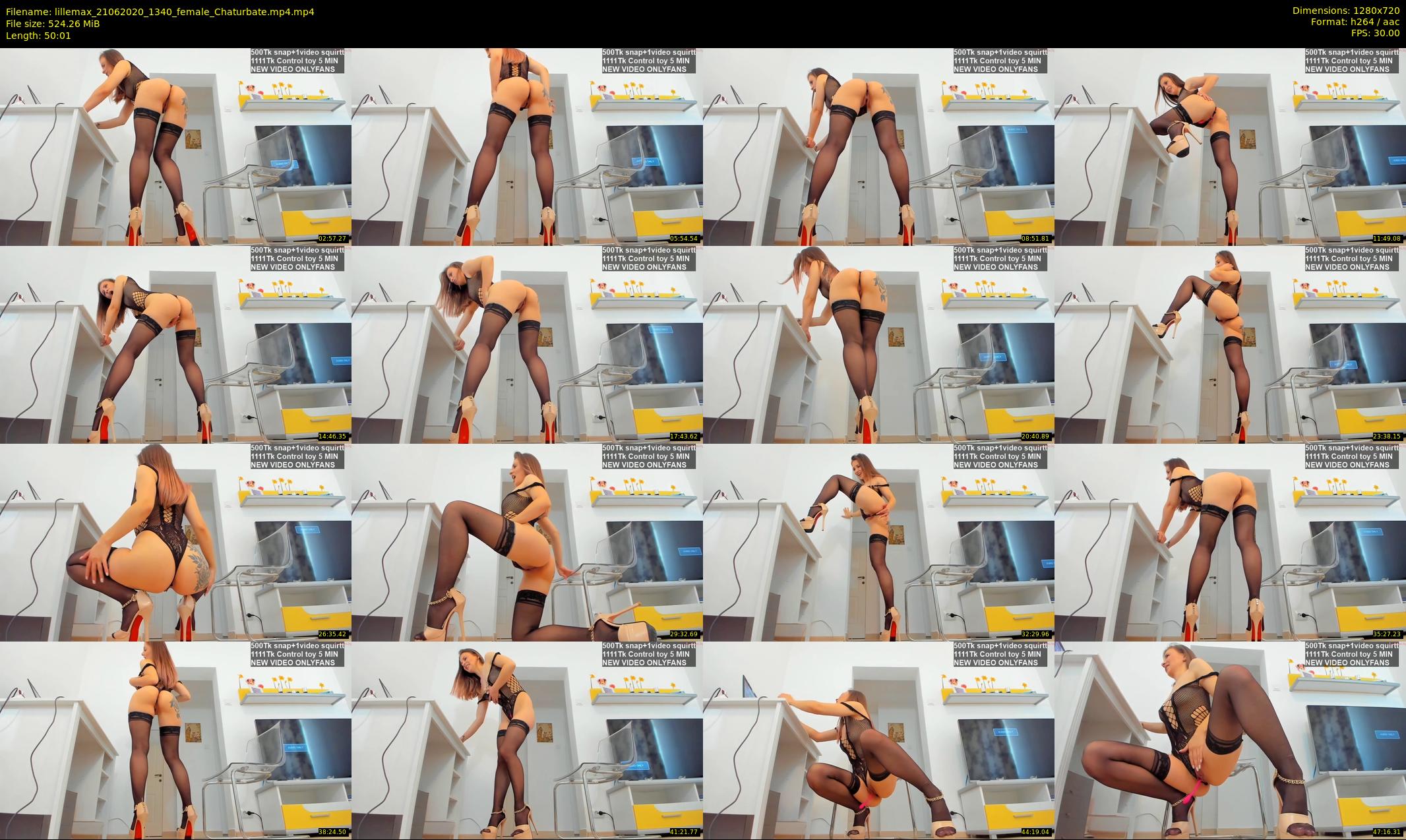 lillemax — 51 minute Chaturbate female cam show recording, 720p, Jun 21, 2020