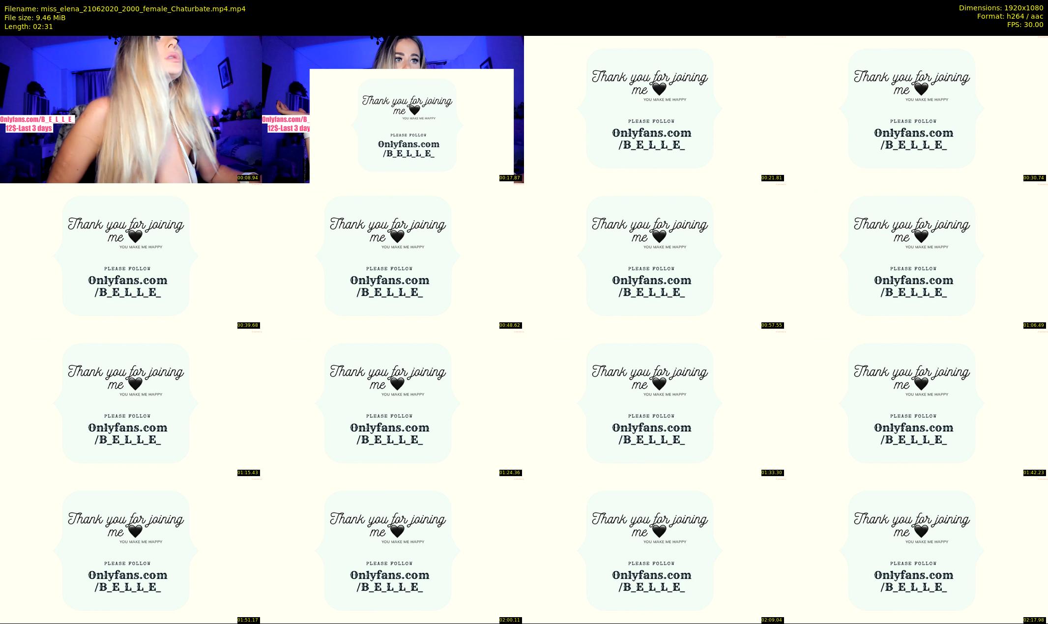 miss_elena — 3 minute Chaturbate female cam show recording, 1080p, Jun 21, 2020
