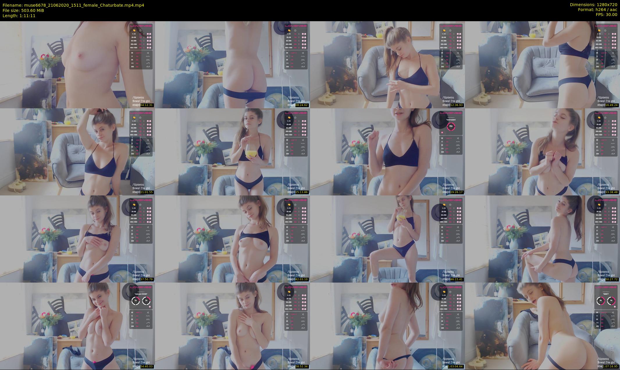 muse6678 — 72 minute Chaturbate female cam show recording, 720p, Jun 21, 2020