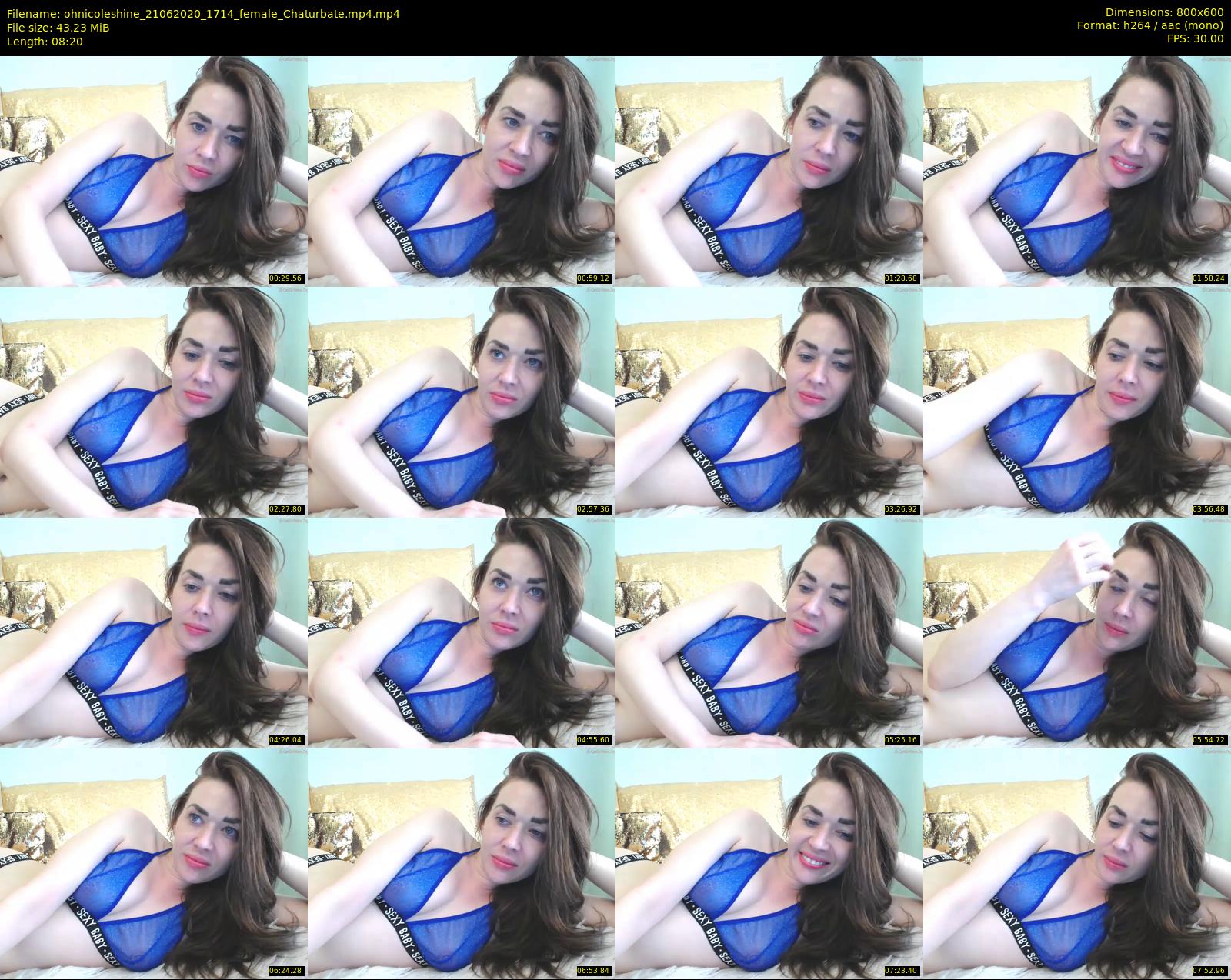ohnicoleshine — 9 minute Chaturbate female cam show recording, 480p, Jun 21, 2020