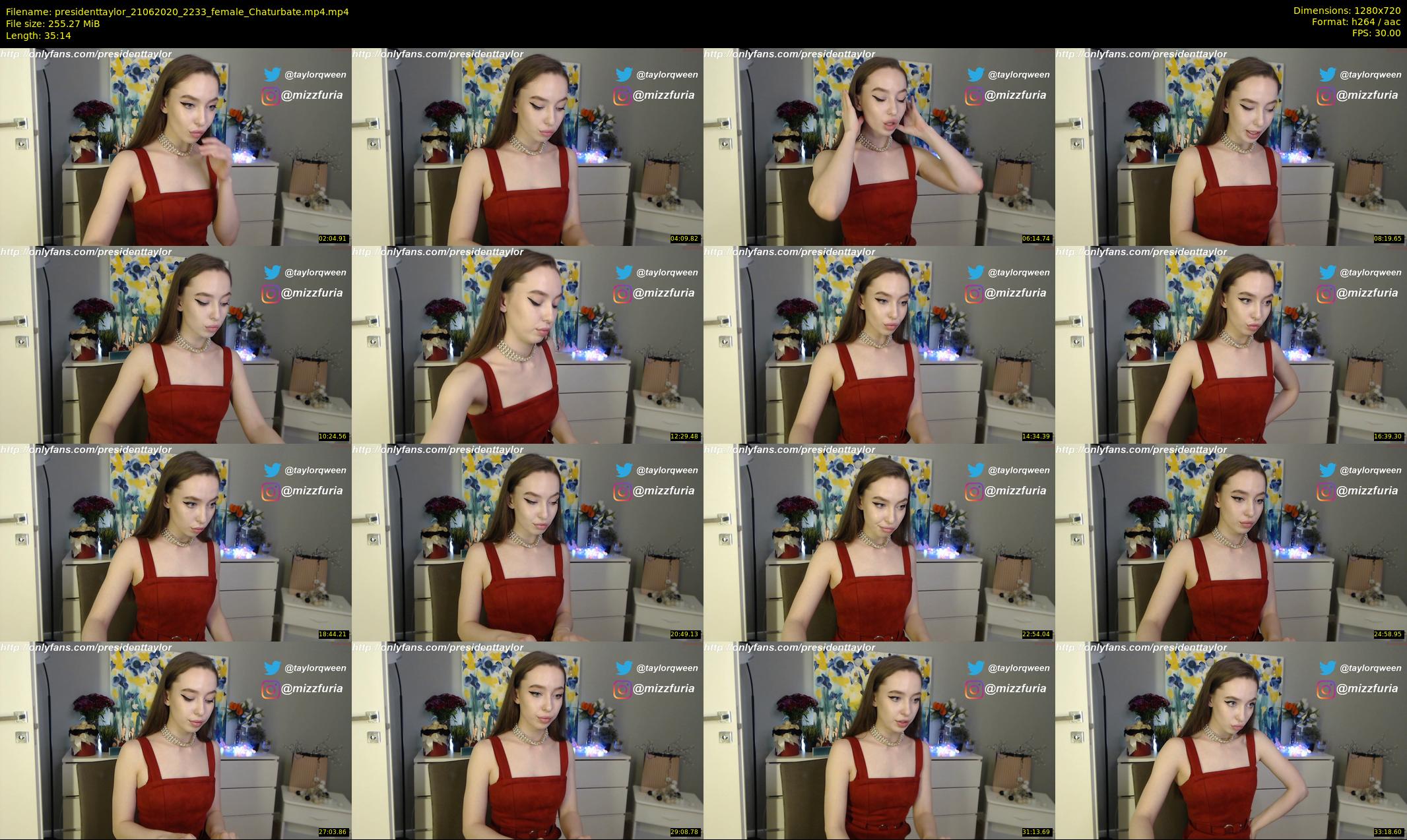 presidenttaylor — 36 minute Chaturbate female cam show recording, 720p, Jun 21, 2020