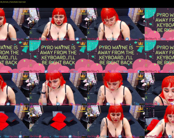 pyrowayne — 53 minute Chaturbate female cam show recording, 720p, Jun 22, 2020