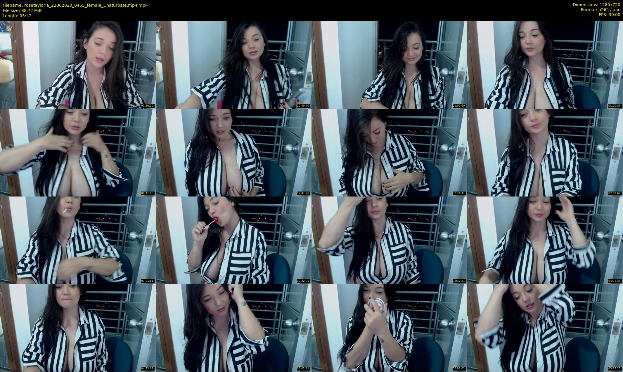 rosetaylorla — 6 minute Chaturbate female cam show recording, 720p, Jun 22, 2020