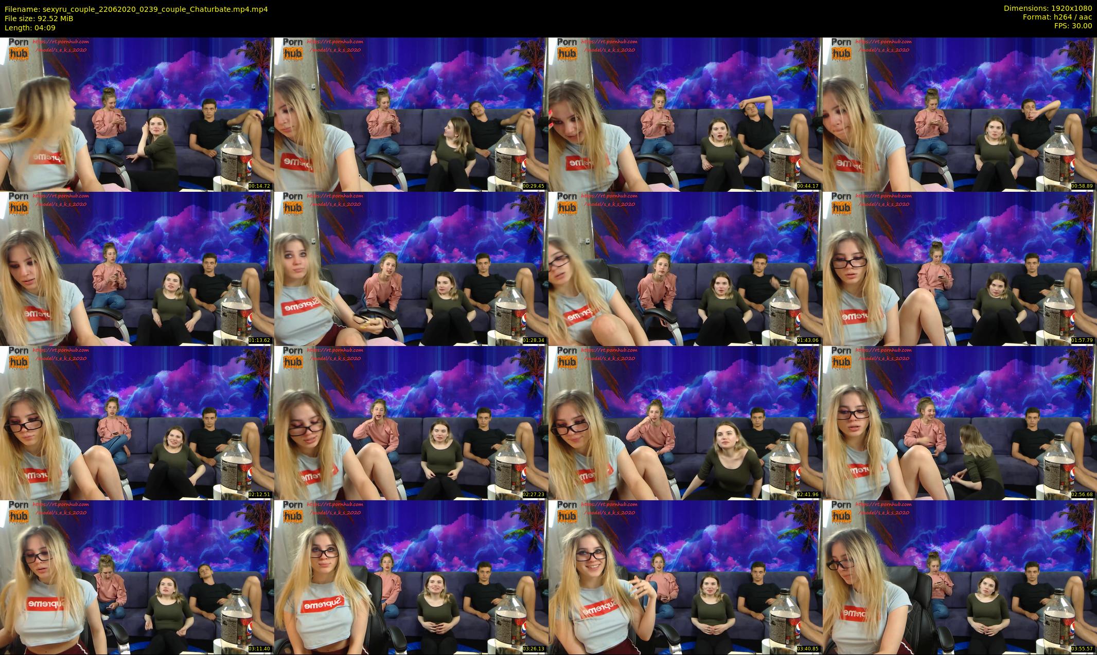 sexyru_couple — 5 minute Chaturbate couple cam show recording, 1080p, Jun 22, 2020