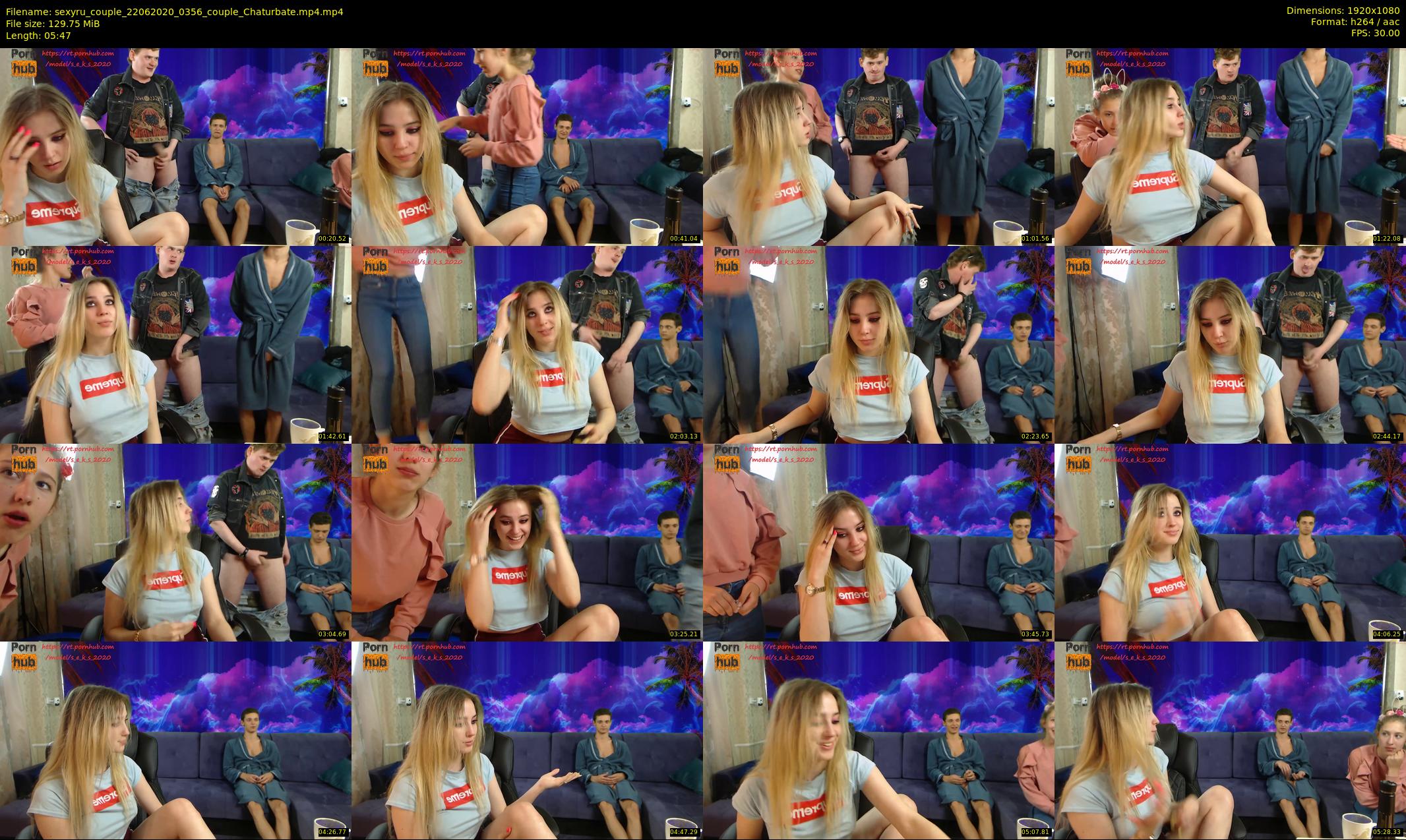 sexyru_couple — 6 minute Chaturbate couple cam show recording, 1080p, Jun 22, 2020