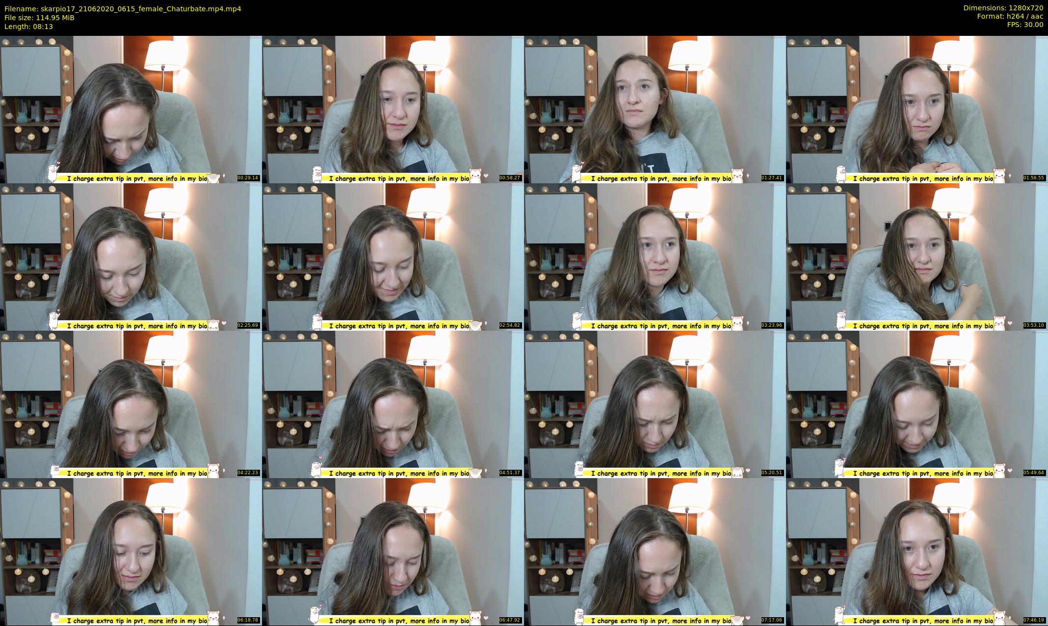 skarpio17 — 9 minute Chaturbate female cam show recording, 720p, Jun 21, 2020