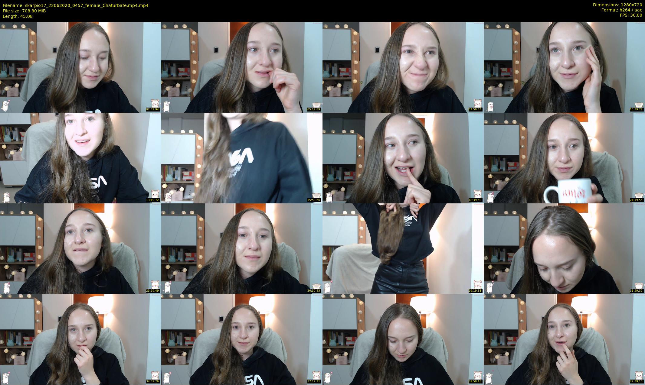 skarpio17 — 46 minute Chaturbate female cam show recording, 720p, Jun 22, 2020