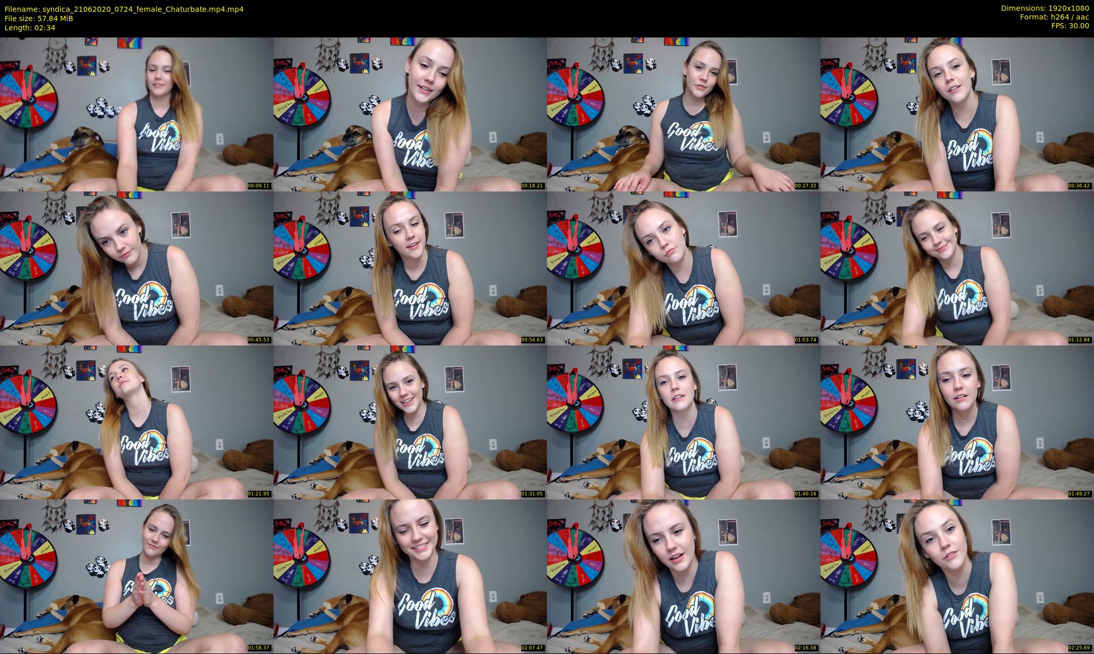 syndica — 3 minute Chaturbate female cam show recording, 1080p, Jun 21, 2020