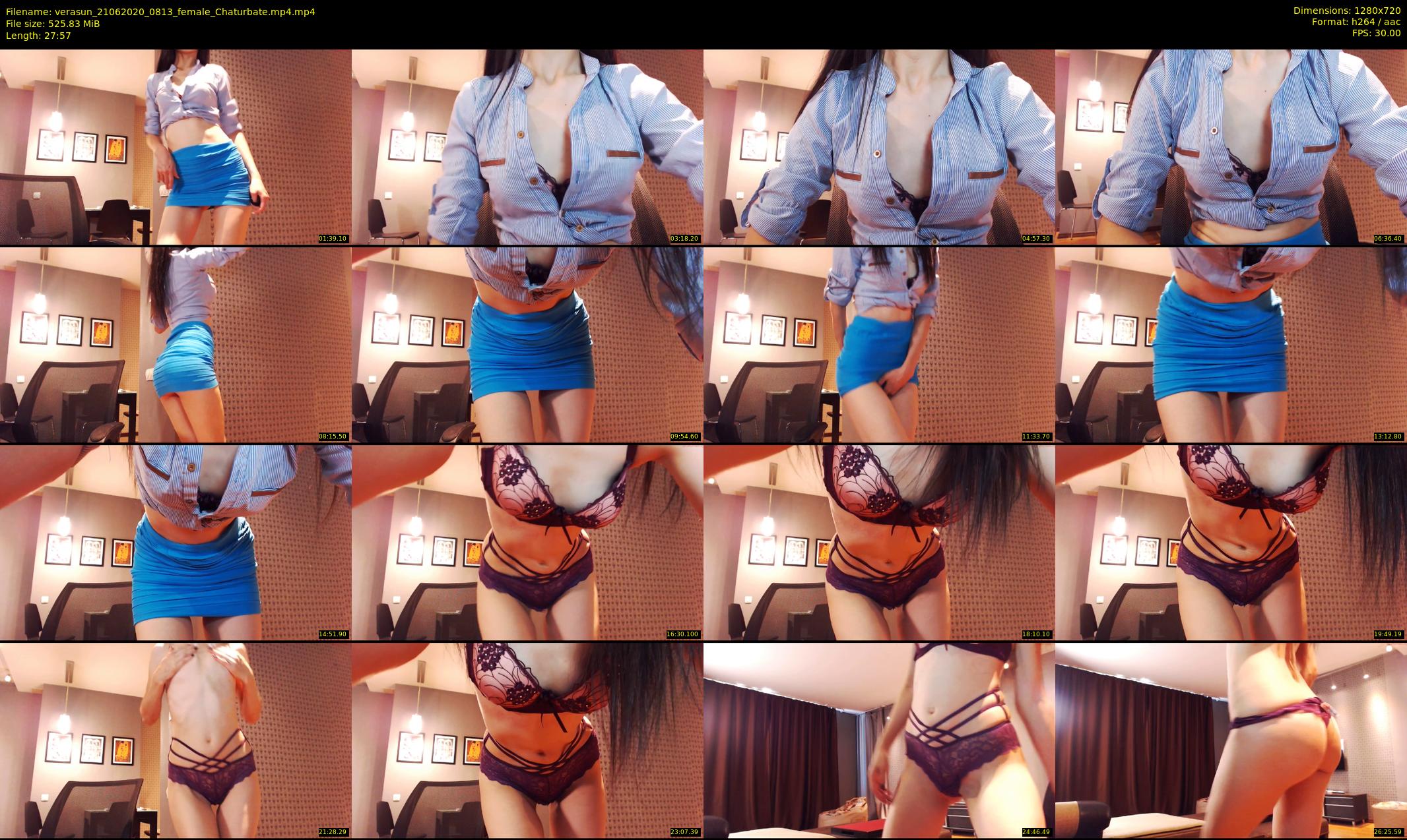 verasun — 28 minute Chaturbate female cam show recording, 720p, Jun 21, 2020