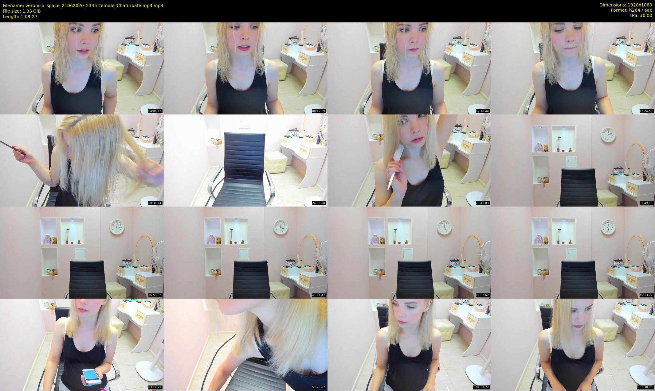 veronica_space — 70 minute Chaturbate female cam show recording, 1080p, Jun 21, 2020