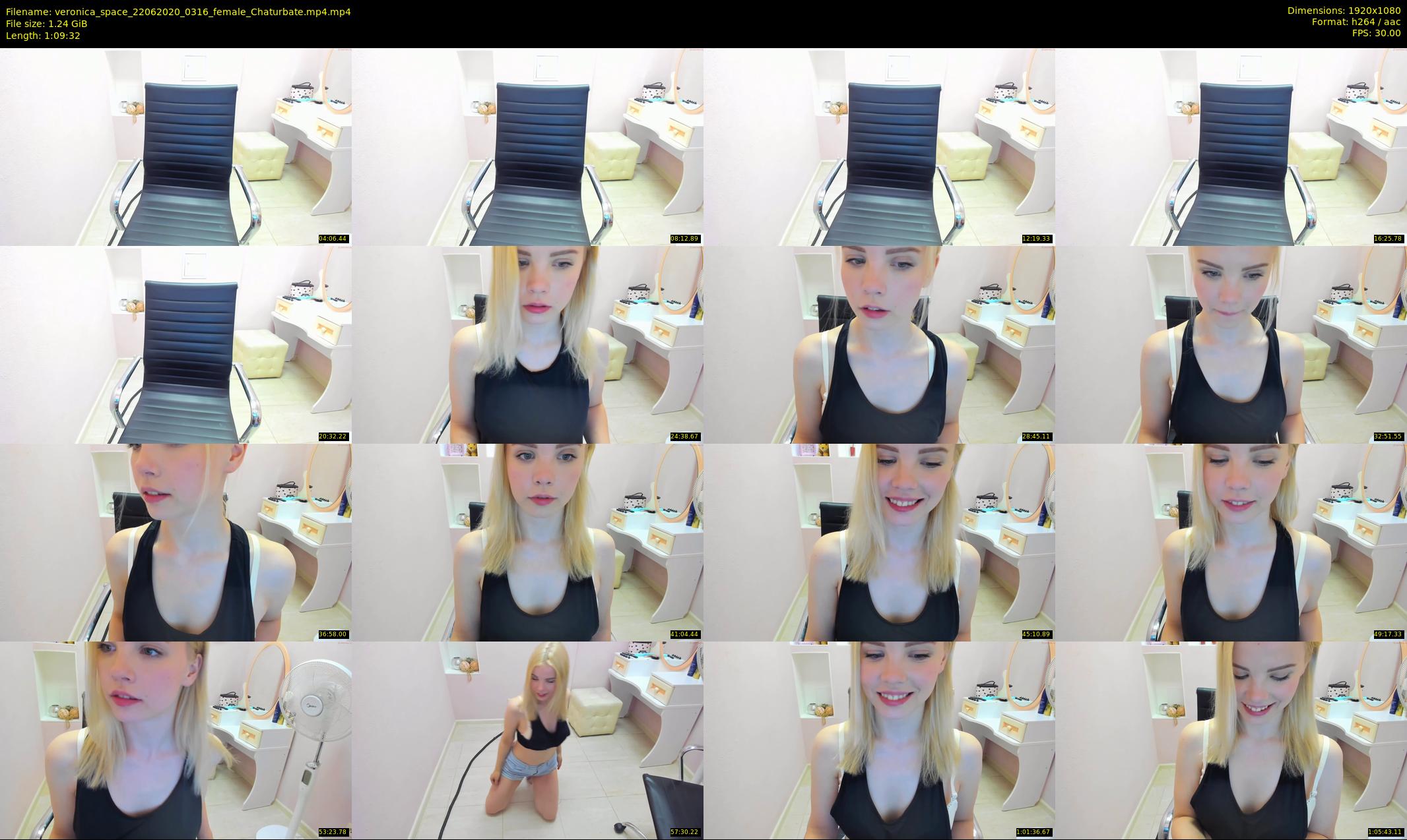 veronica_space — 70 minute Chaturbate female cam show recording, 1080p, Jun 22, 2020