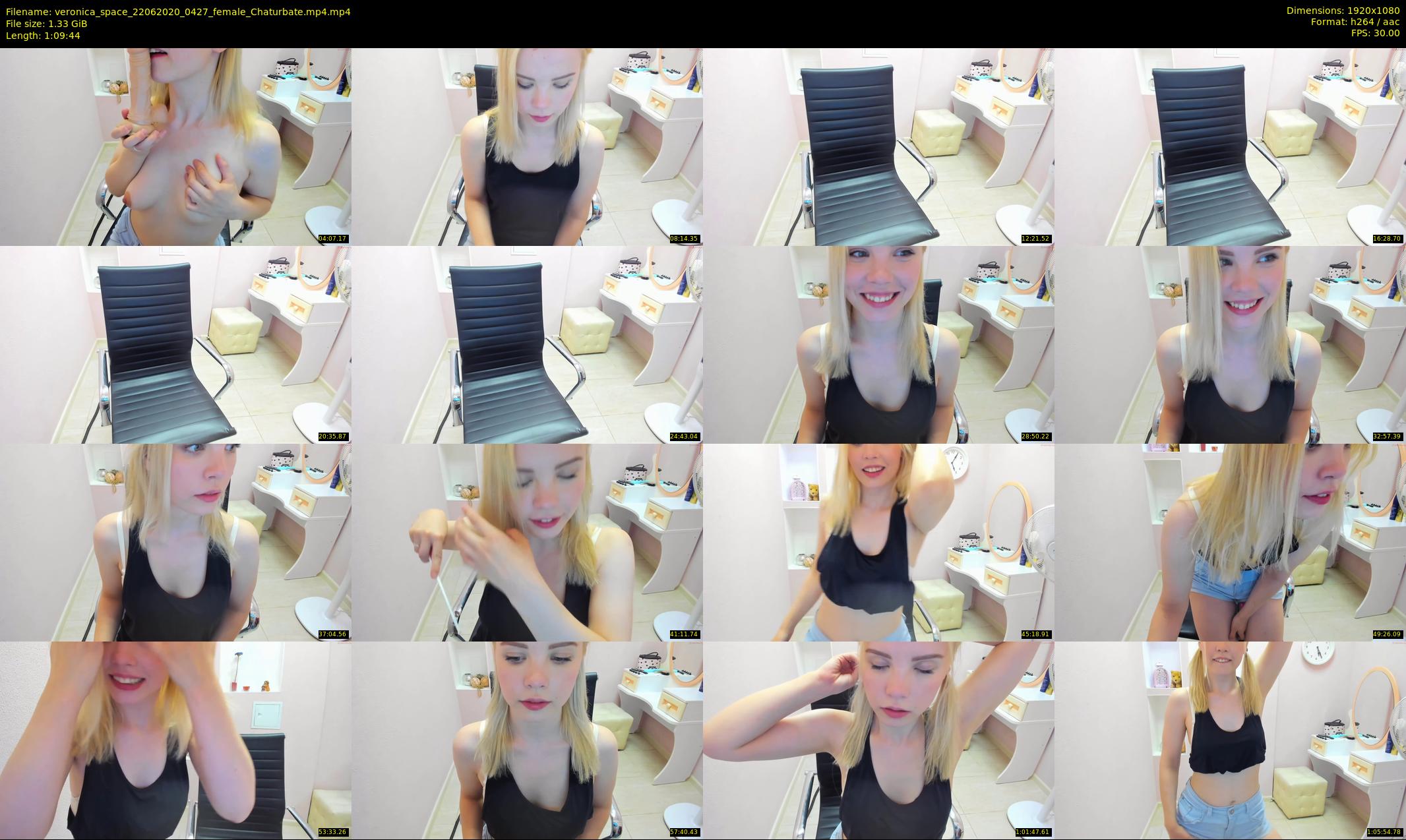 veronica_space — 70 minute Chaturbate female cam show recording, 1080p, Jun 22, 2020