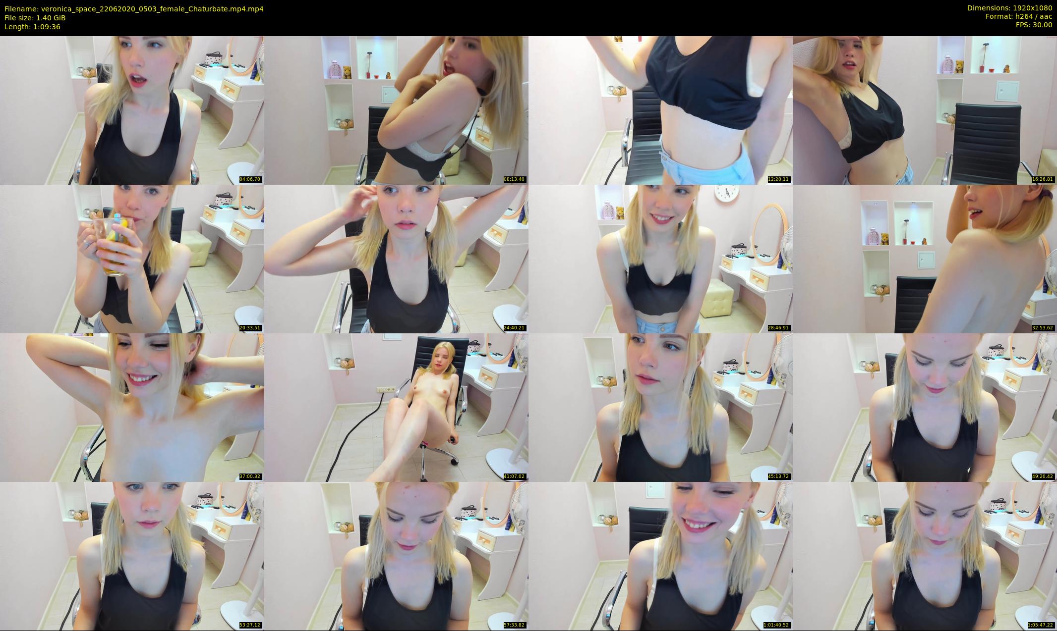 veronica_space — 70 minute Chaturbate female cam show recording, 1080p, Jun 22, 2020