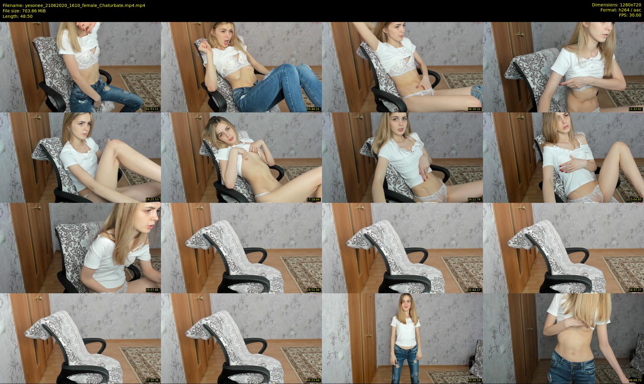 yesonee — 49 minute Chaturbate female cam show recording, 720p, Jun 21, 2020