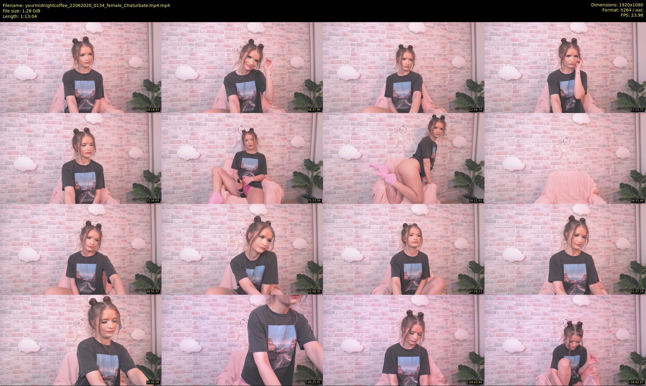 yourmidnightcoffee — 74 minute Chaturbate female cam show recording, 1080p, Jun 22, 2020