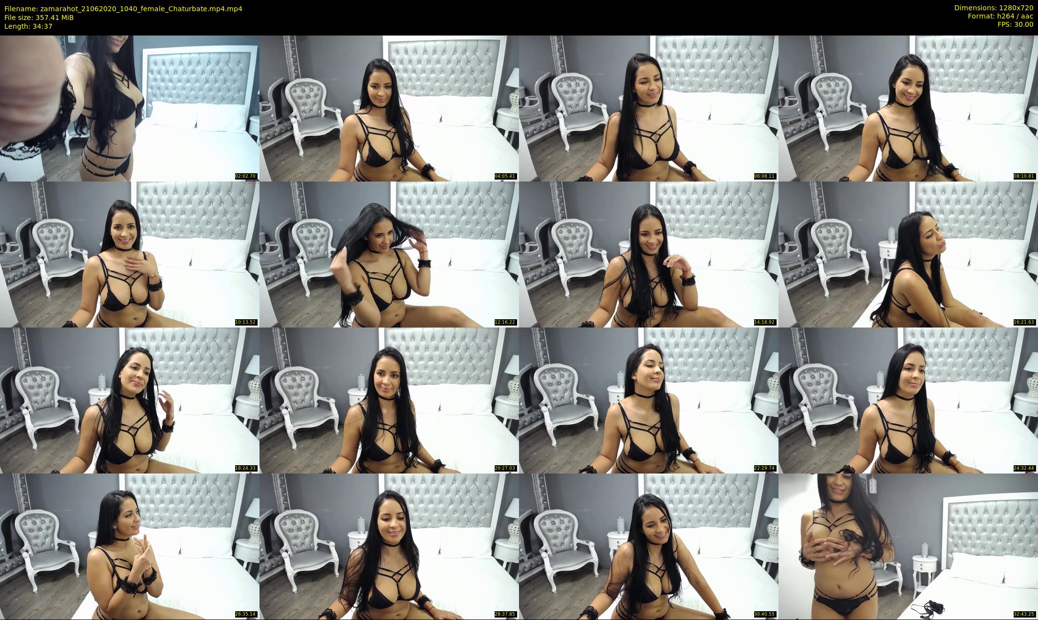zamarahot — 35 minute Chaturbate female cam show recording, 720p, Jun 21, 2020
