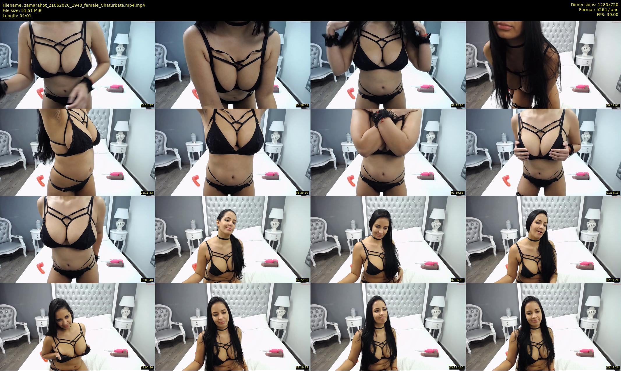 zamarahot — 5 minute Chaturbate female cam show recording, 720p, Jun 21, 2020