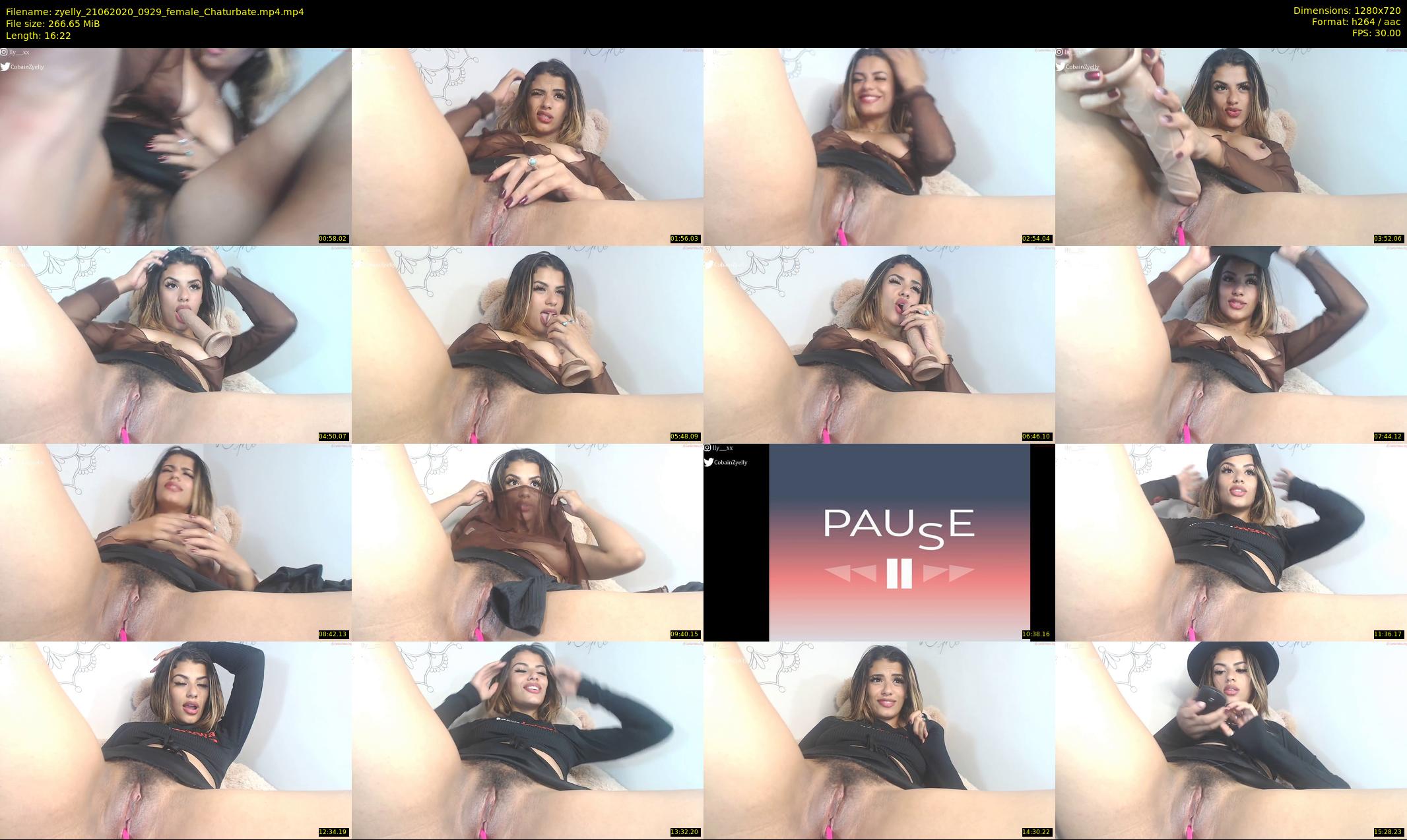 zyelly — 17 minute Chaturbate female cam show recording, 720p, Jun 21, 2020
