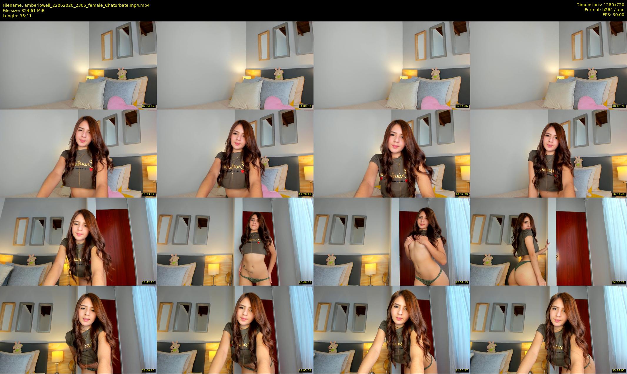 amberlowell — 36 minute Chaturbate female cam show recording, 720p, Jun 22, 2020