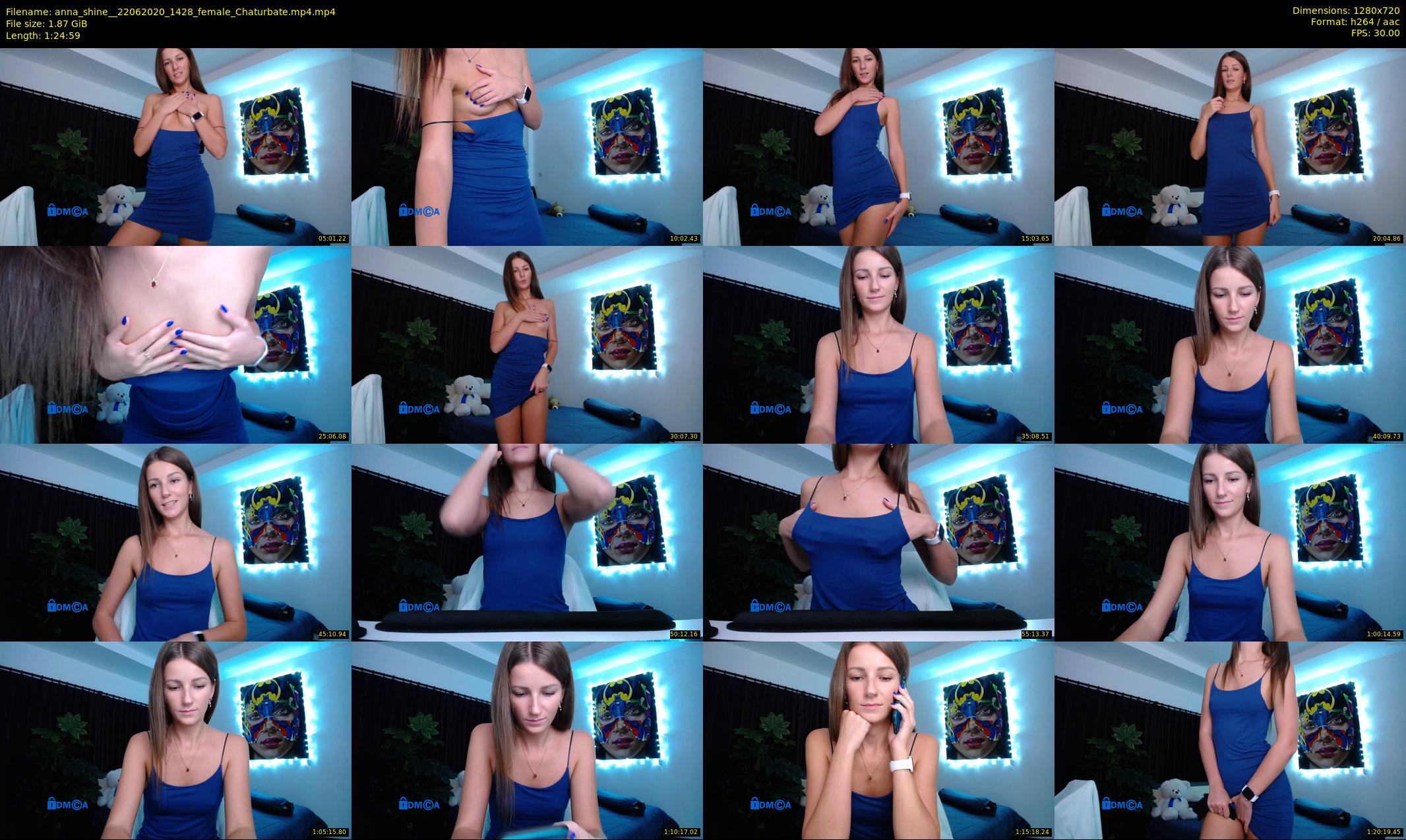 anna_shine_ — 85 minute Chaturbate female cam show recording, 720p, Jun 22, 2020