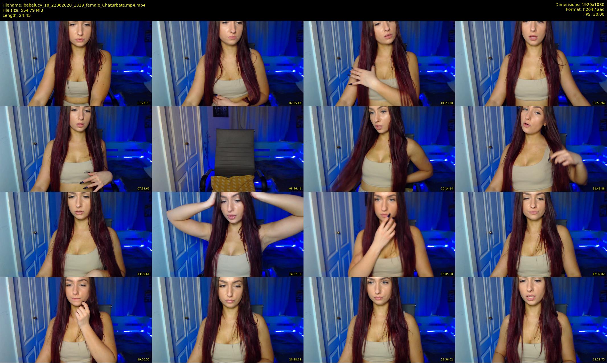 babelucy_18 — 25 minute Chaturbate female cam show recording, 1080p, Jun 22, 2020