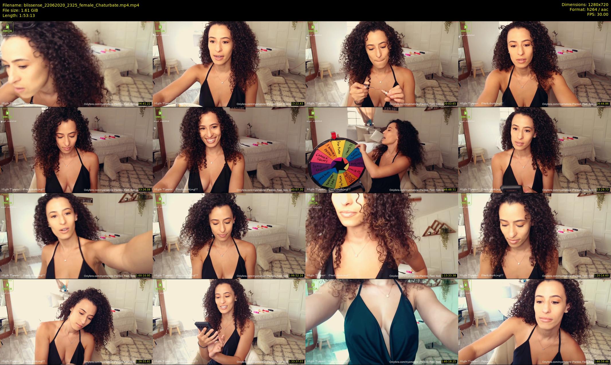 blissense — 114 minute Chaturbate female cam show recording, 720p, Jun 22, 2020