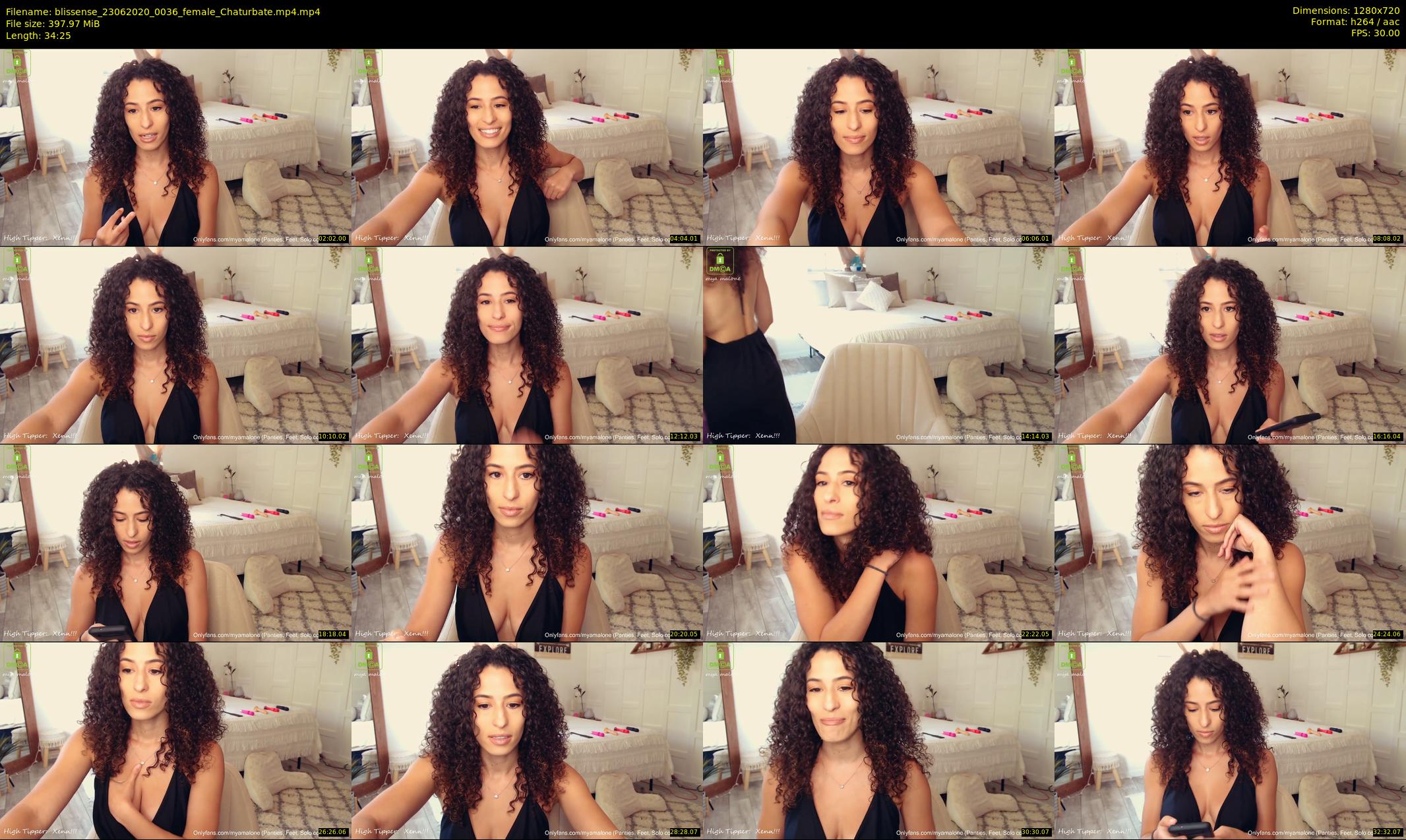 blissense — 35 minute Chaturbate female cam show recording, 720p, Jun 23, 2020