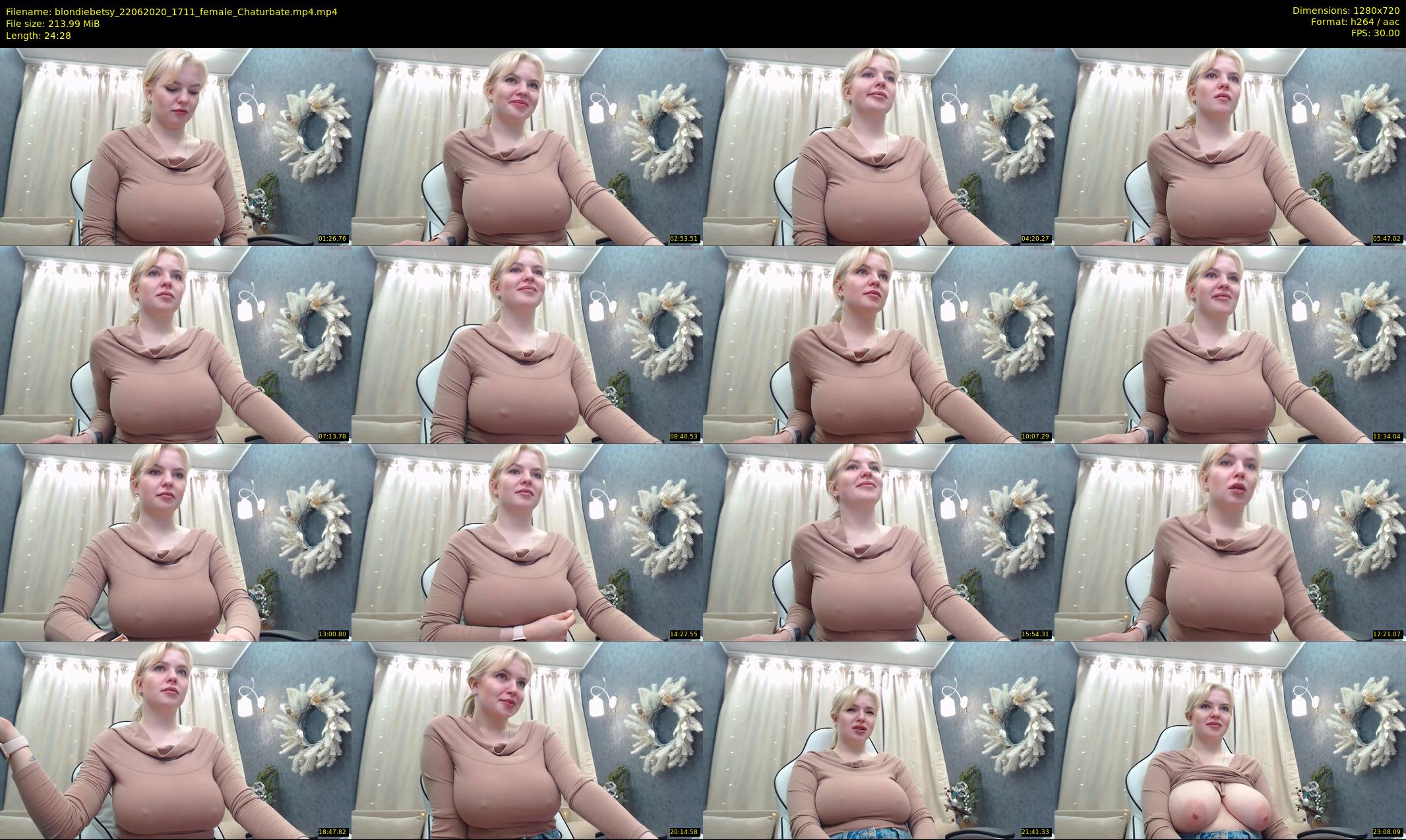 blondiebetsy — 25 minute Chaturbate female cam show recording, 720p, Jun 22, 2020