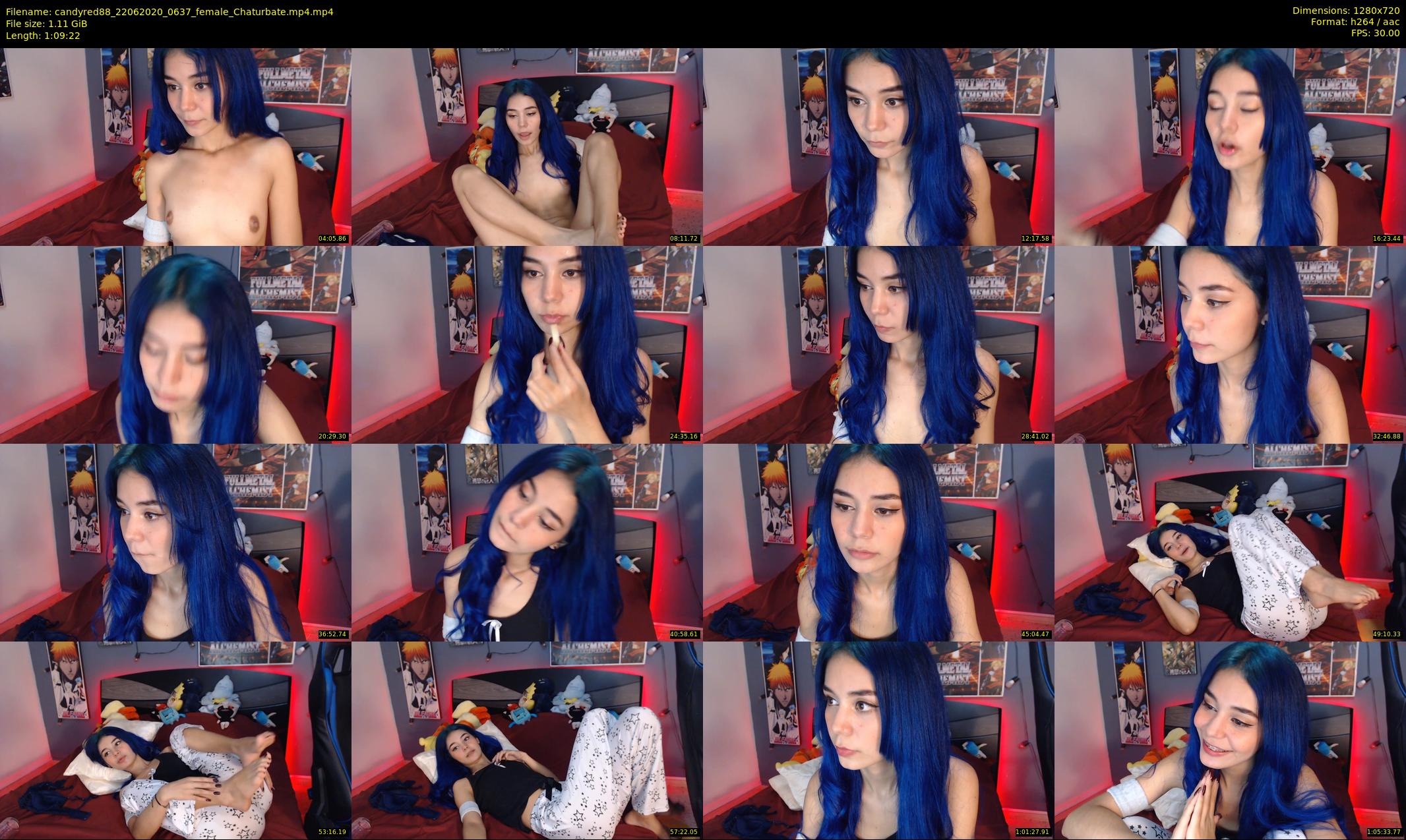 candyred88 — 70 minute Chaturbate female cam show recording, 720p, Jun 22, 2020