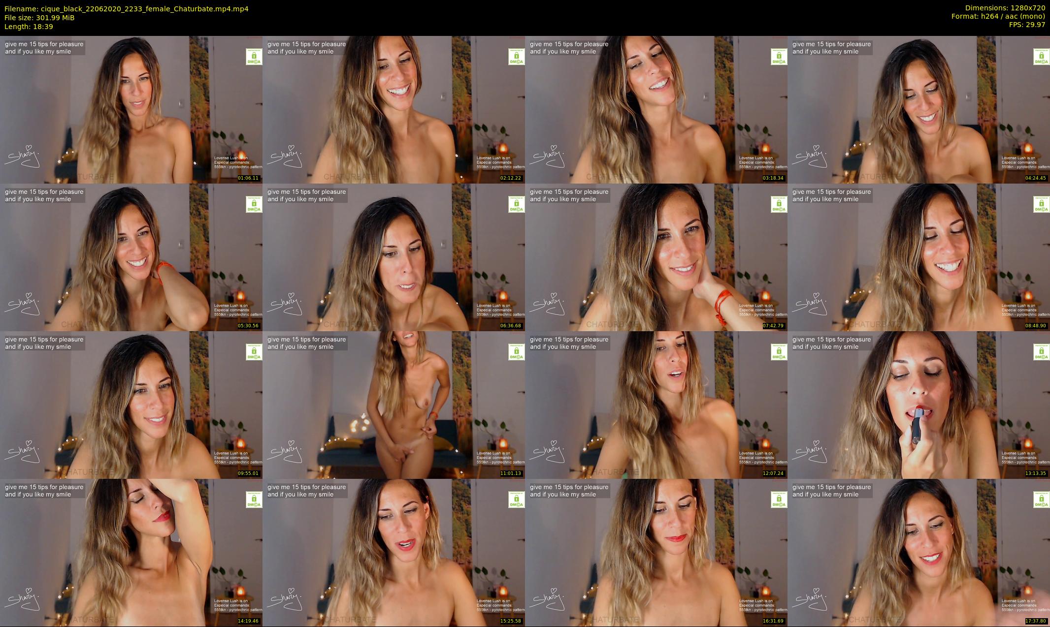 cique_black — 19 minute Chaturbate female cam show recording, 720p, Jun 22, 2020