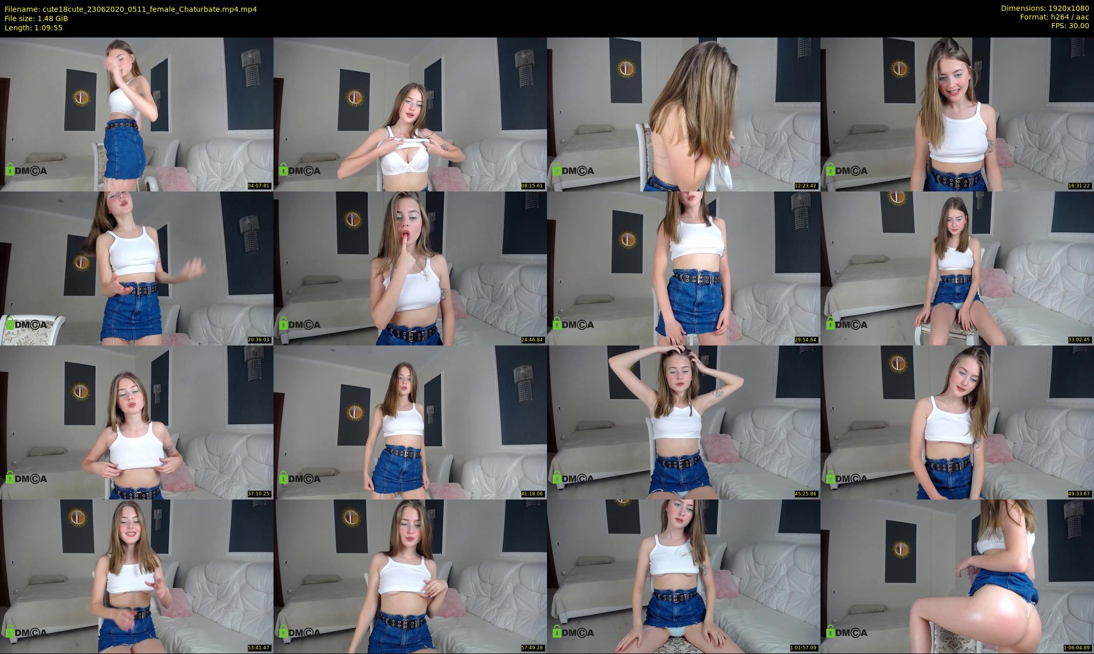 cute18cute — 70 minute Chaturbate female cam show recording, 1080p, Jun 23, 2020