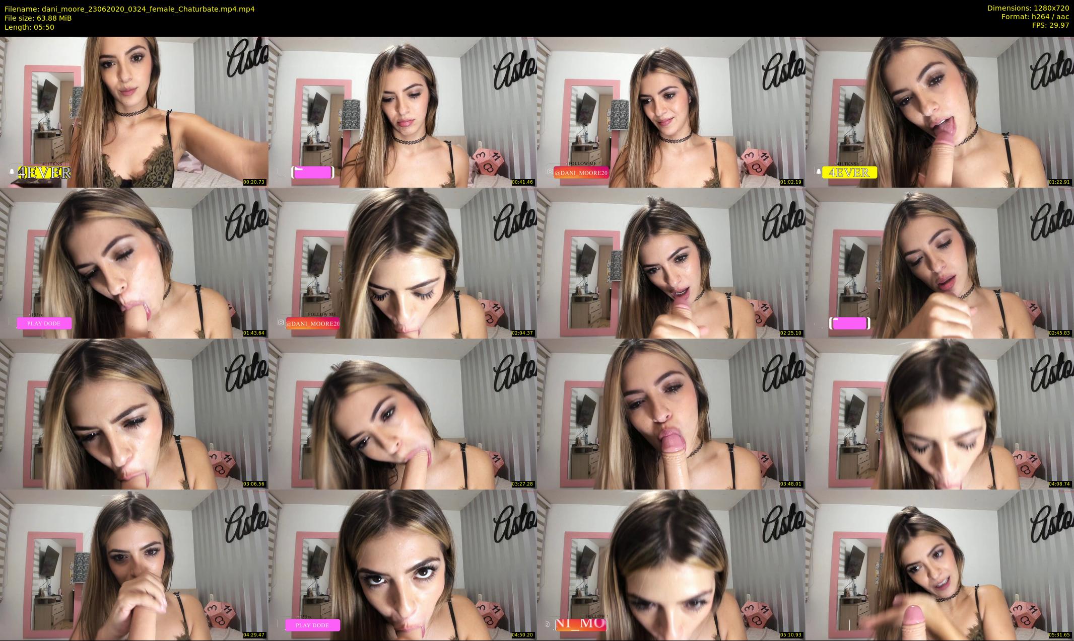 dani_moore — 6 minute Chaturbate female cam show recording, 720p, Jun 23, 2020
