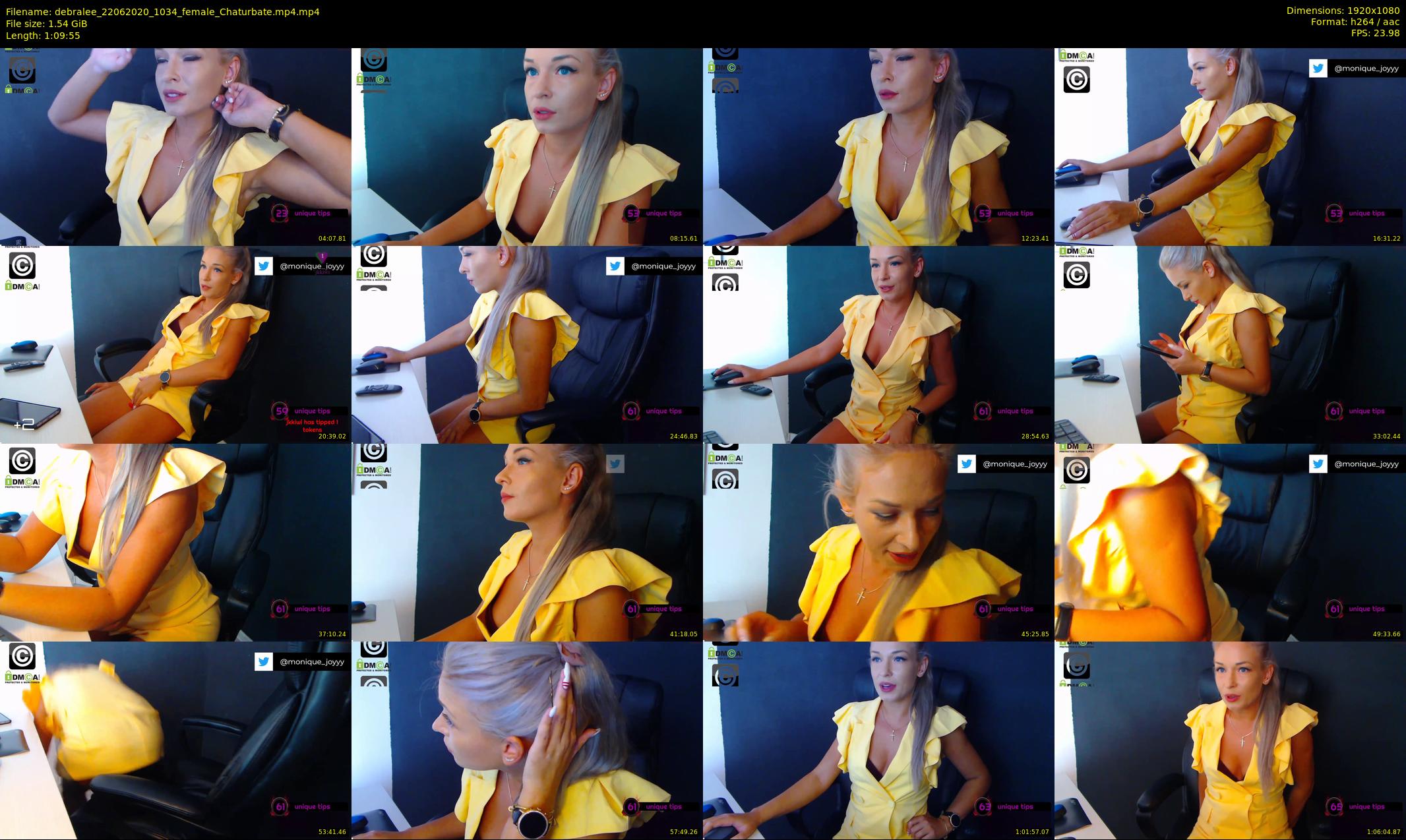 debralee — 70 minute Chaturbate female cam show recording, 1080p, Jun 22, 2020