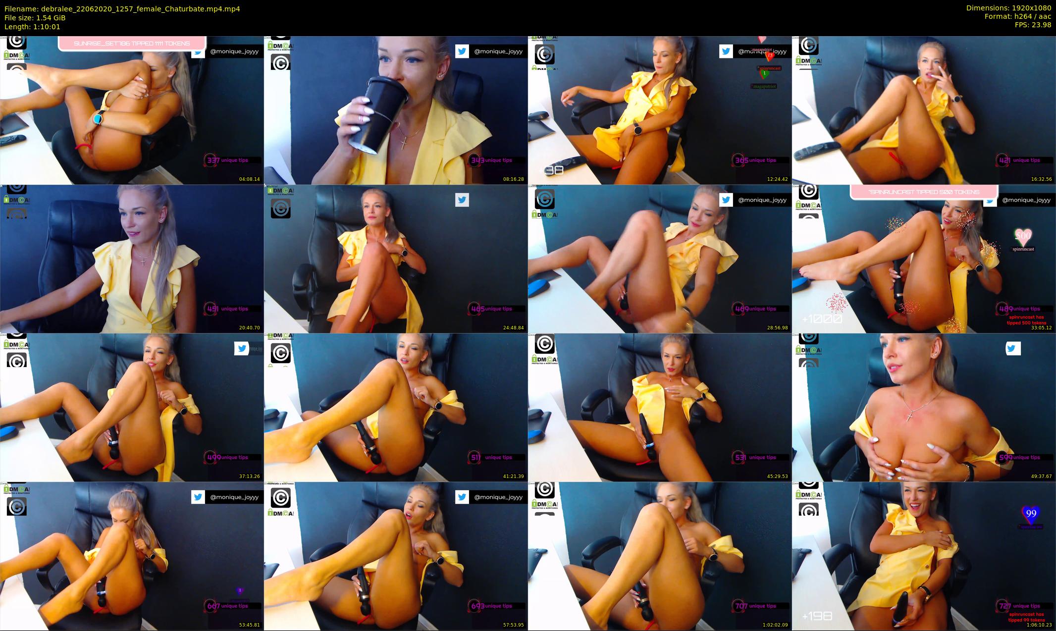 debralee — 71 minute Chaturbate female cam show recording, 1080p, Jun 22, 2020